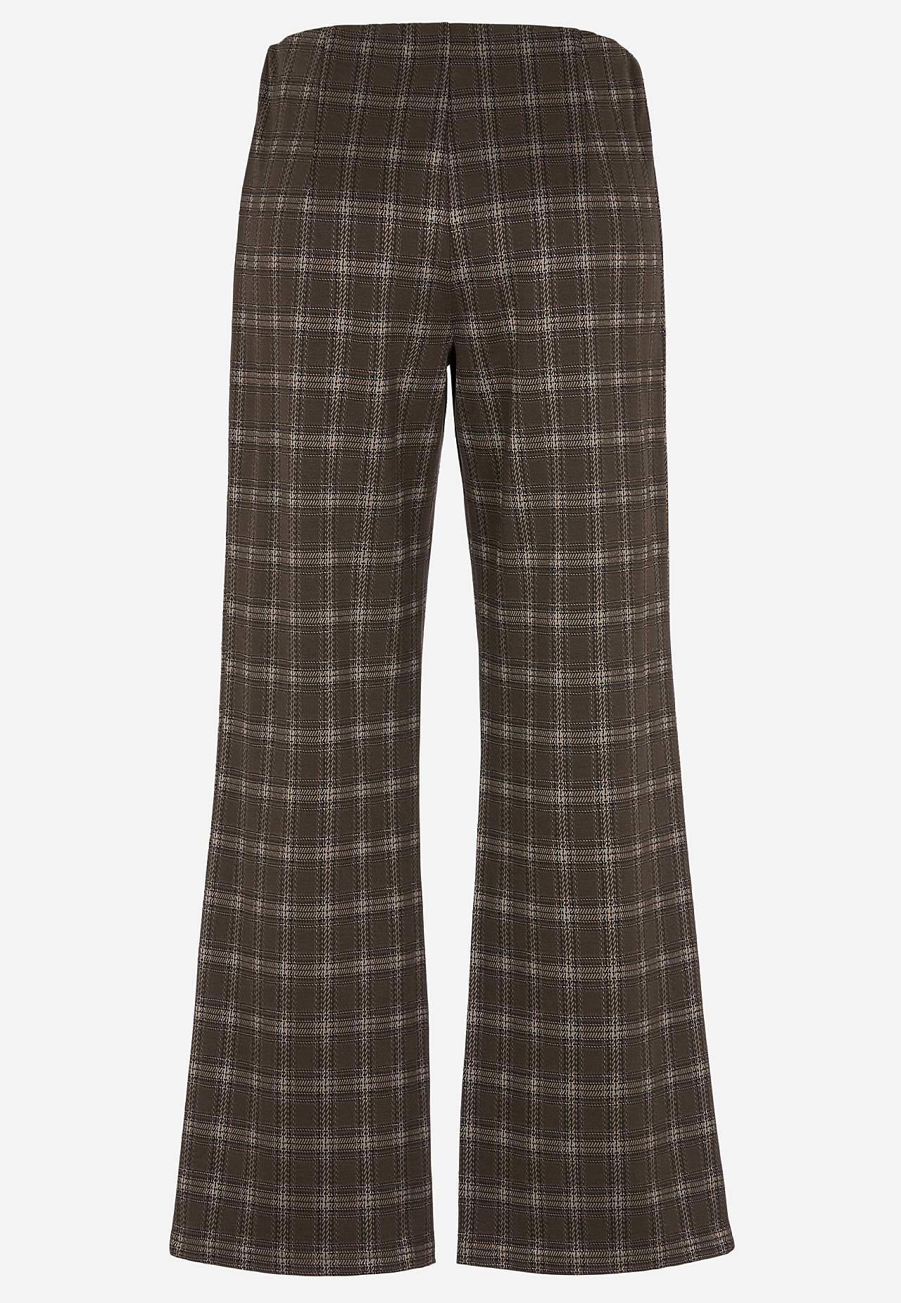 Jersey pants with straight legs