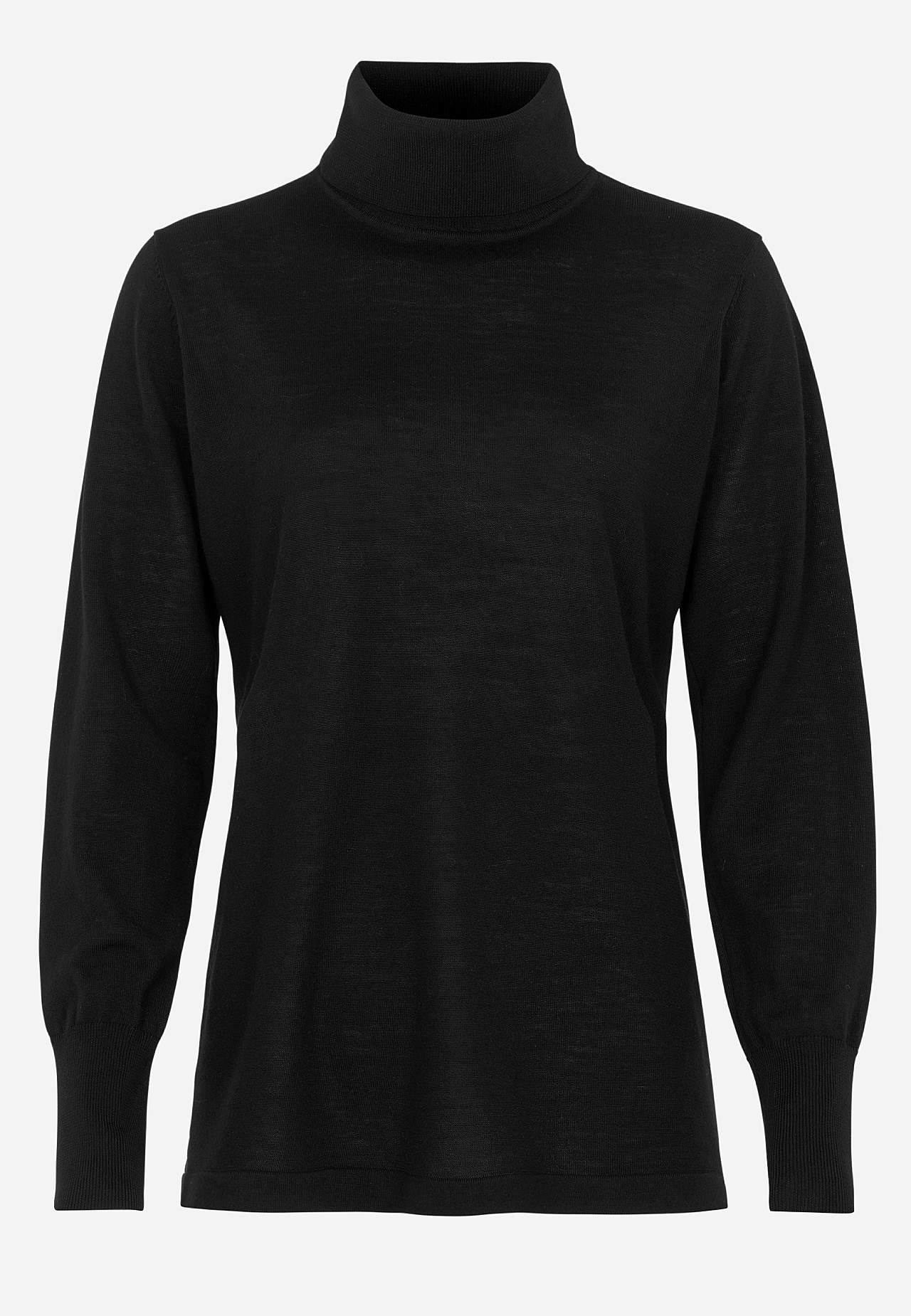 Roll-neck Premium in merino wool