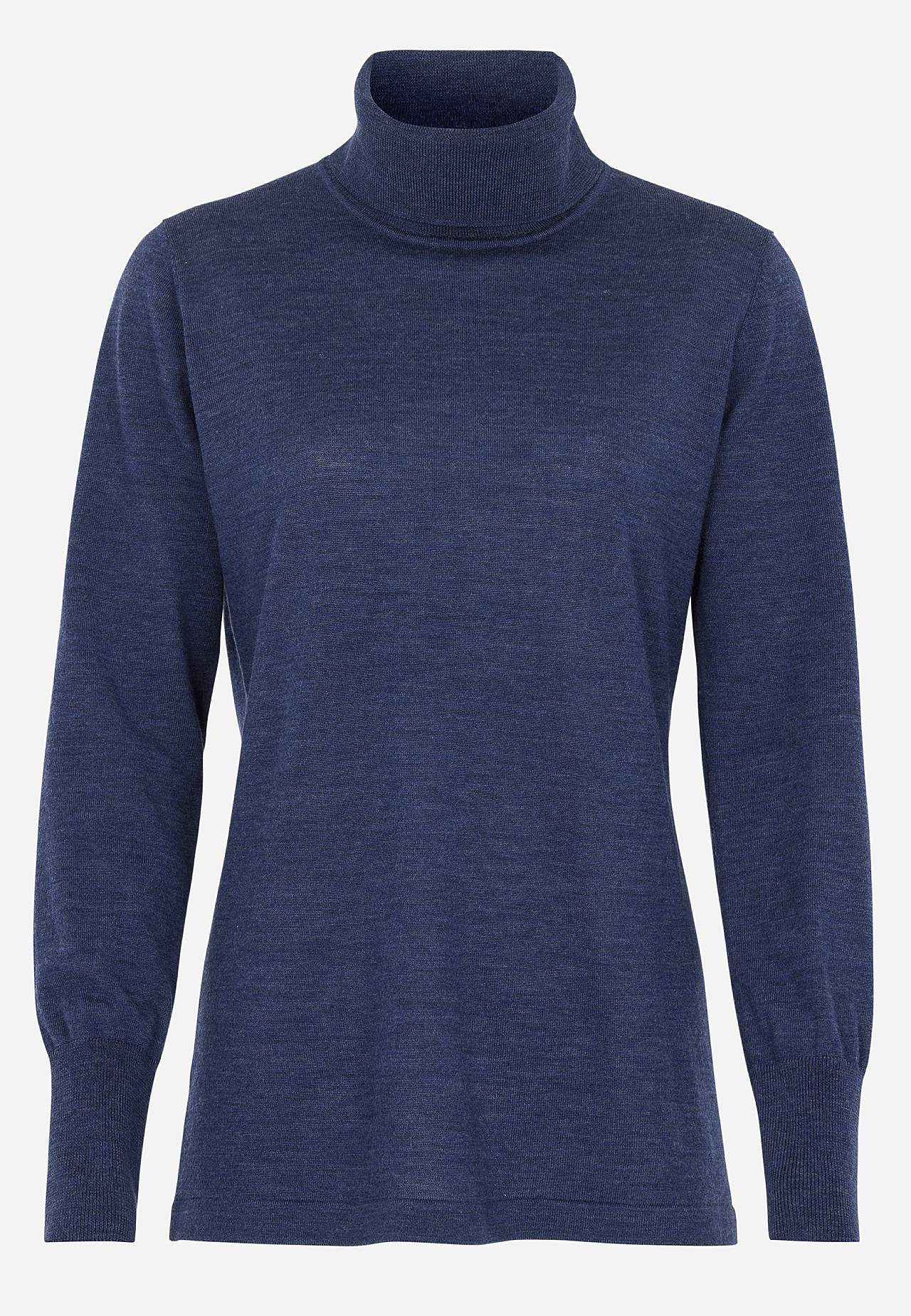 Turtleneck Premium trøje i merinould billede