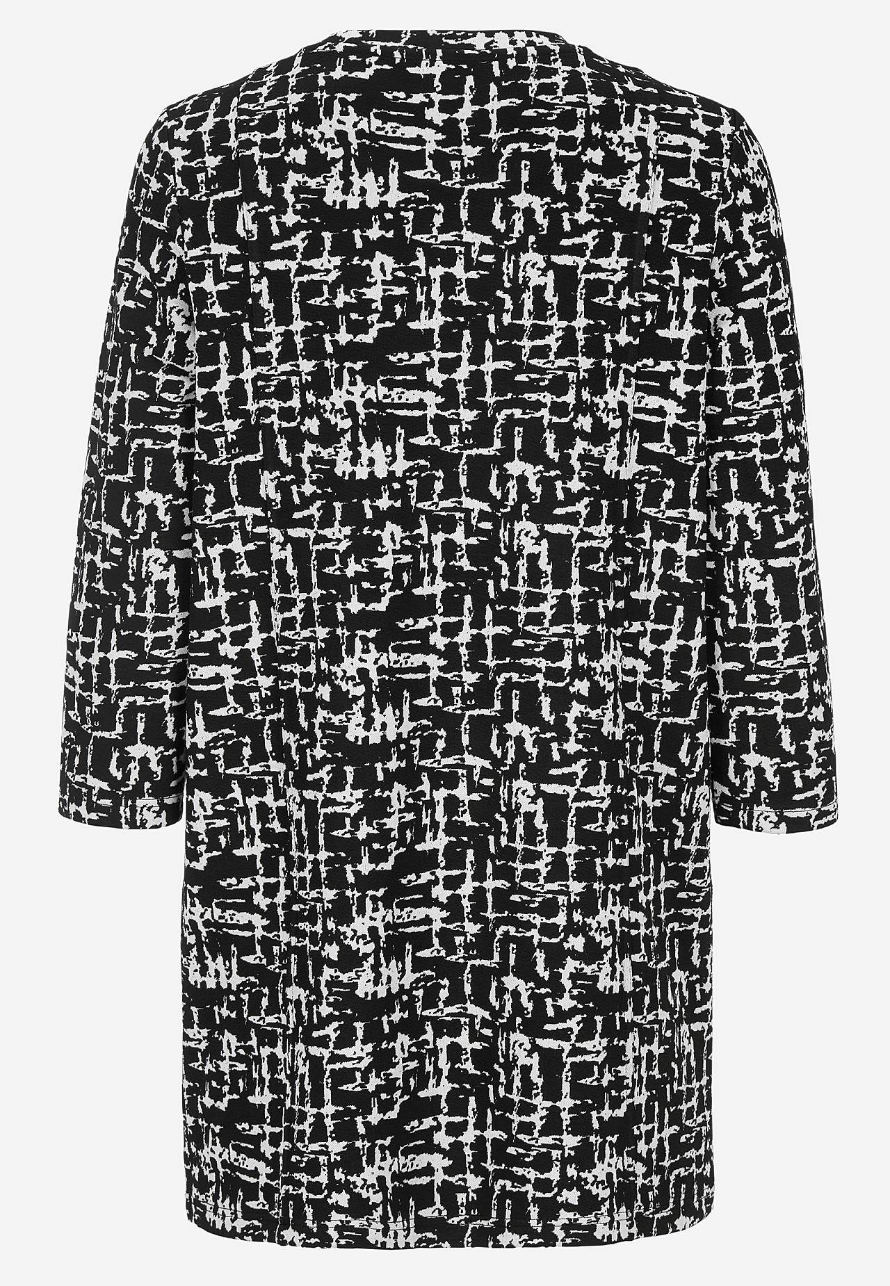 Patterned tunic top with pockets