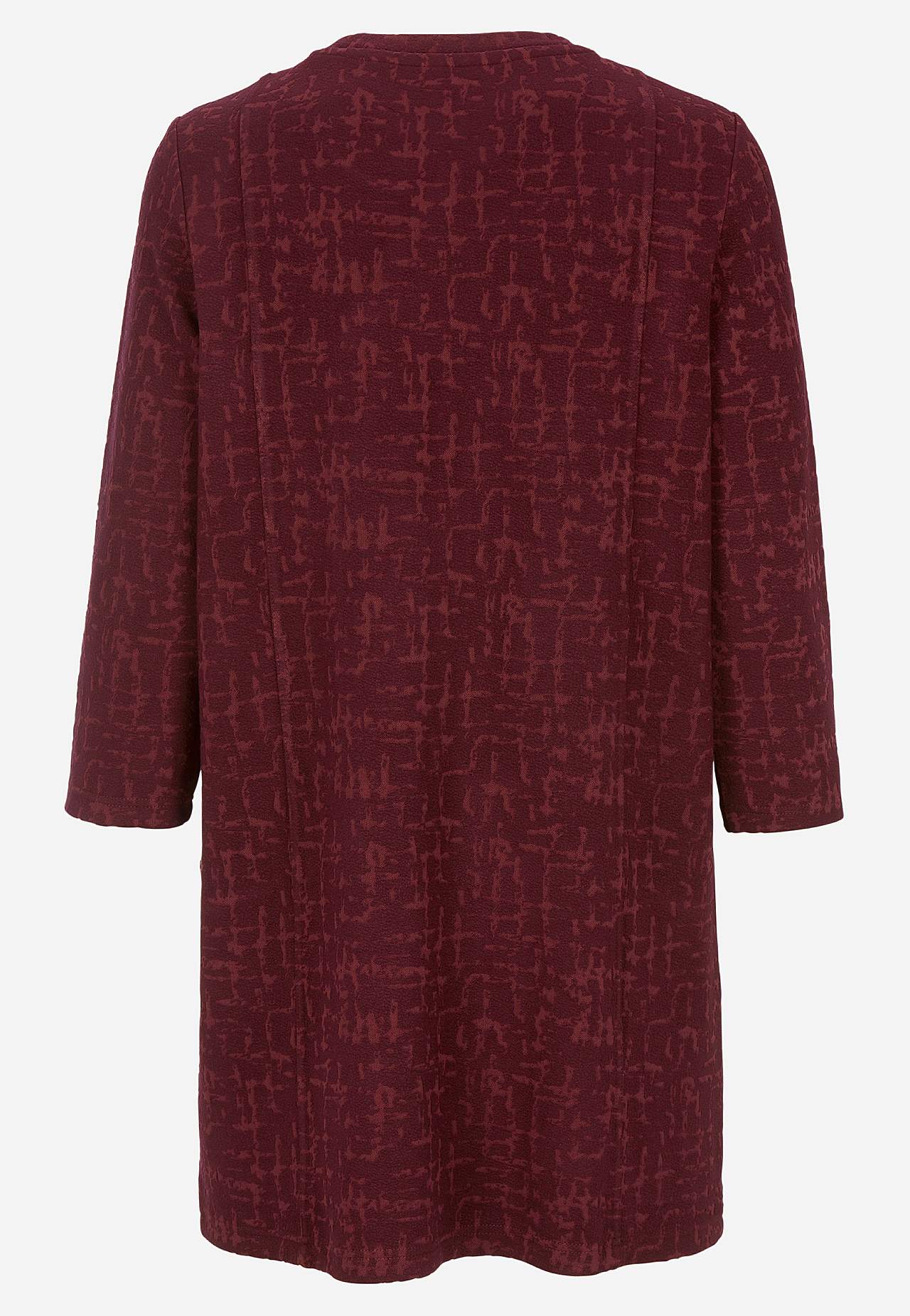 Patterned tunic top with pockets