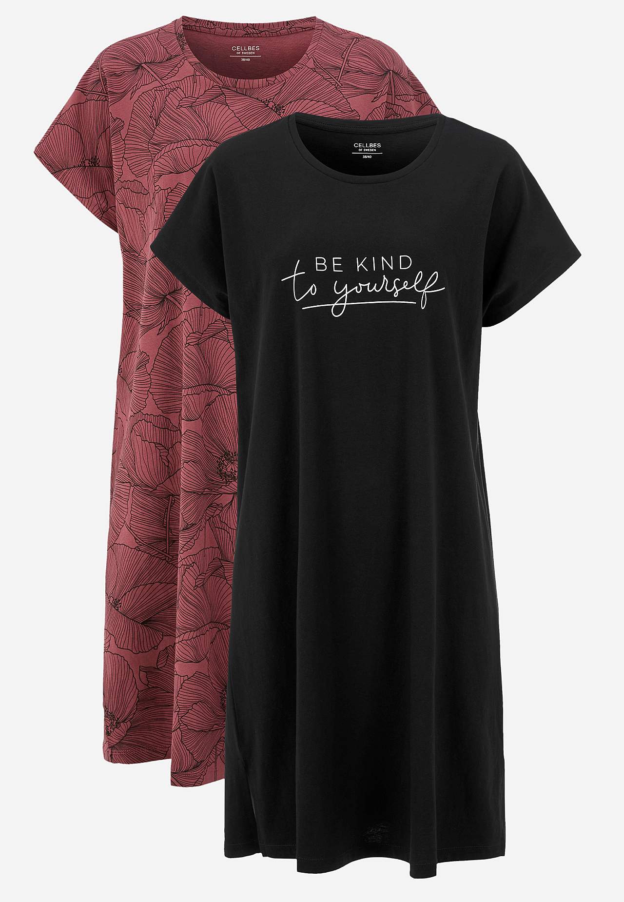 Nightgown in cotton 2-pack