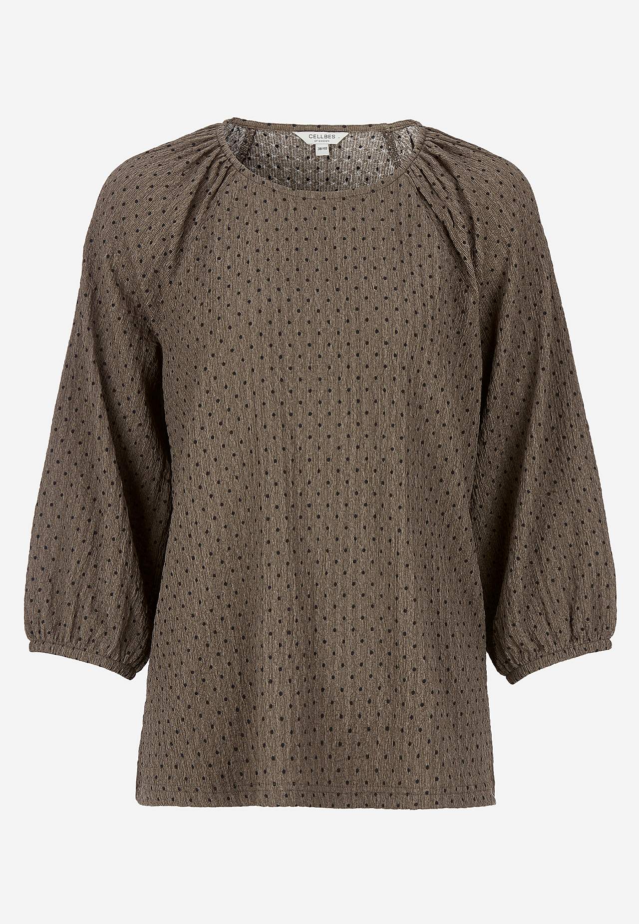 Dotted top with stretchy crêpe quality