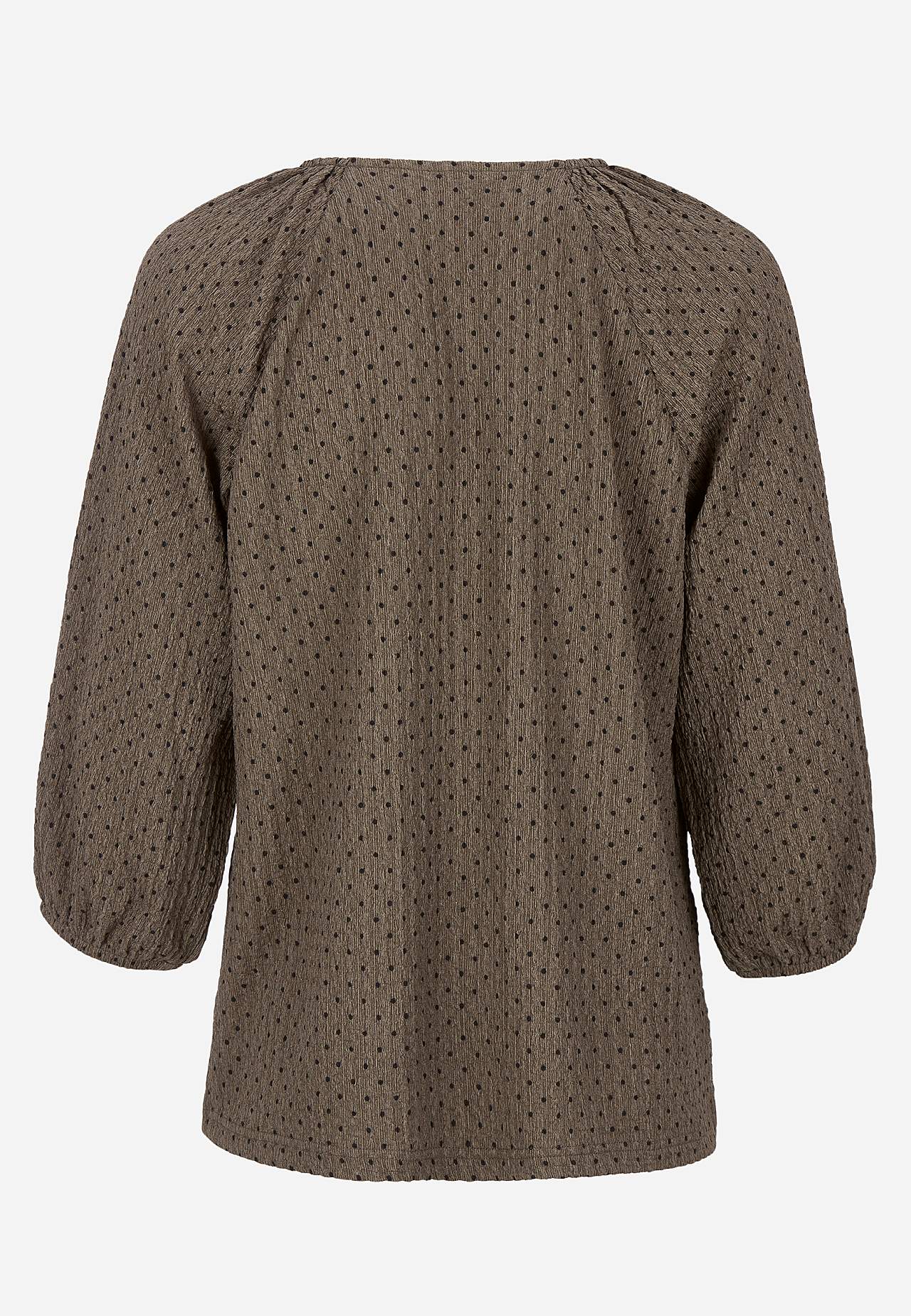 Dotted top with stretchy crêpe quality