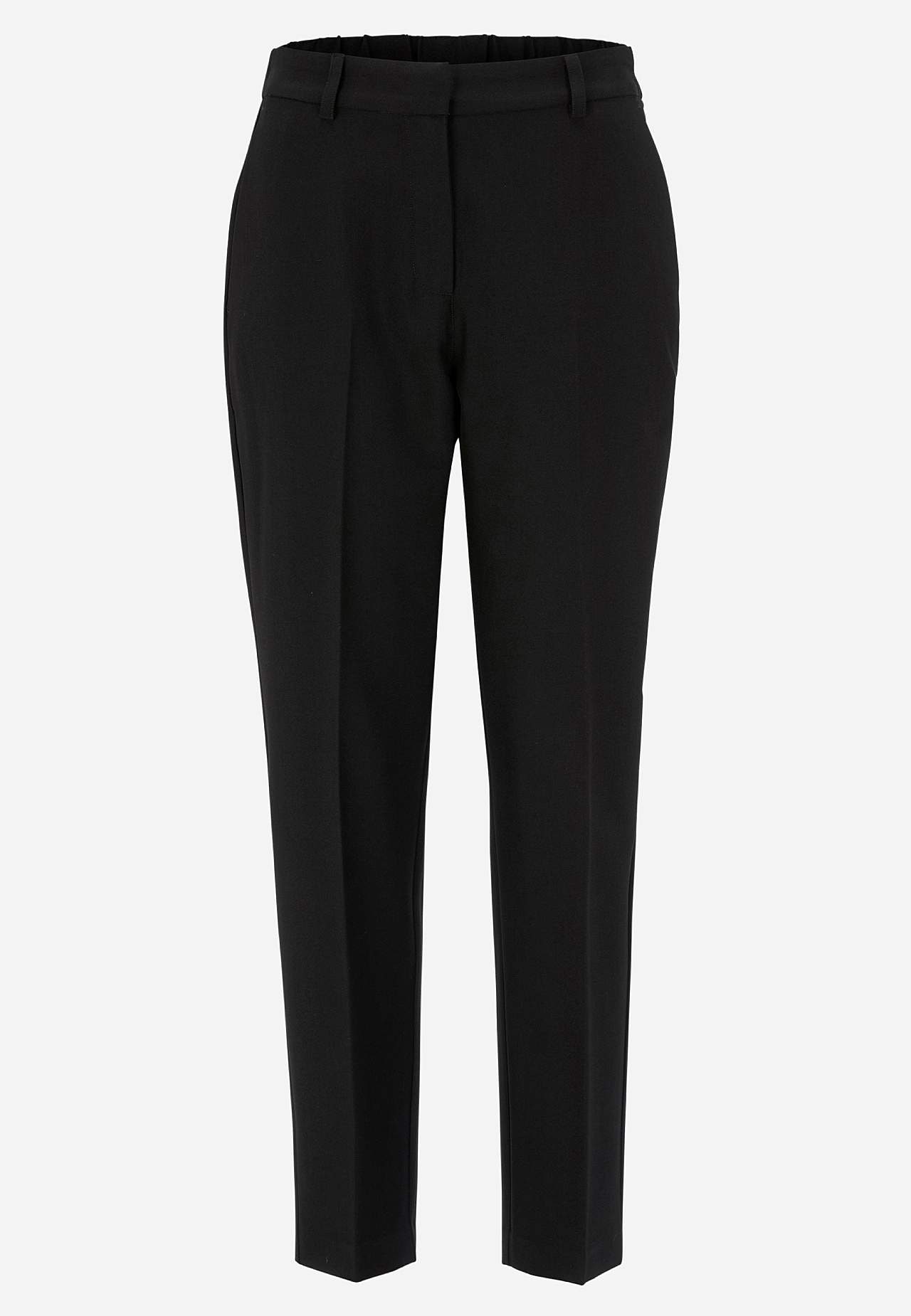 Ankle trousers with crease