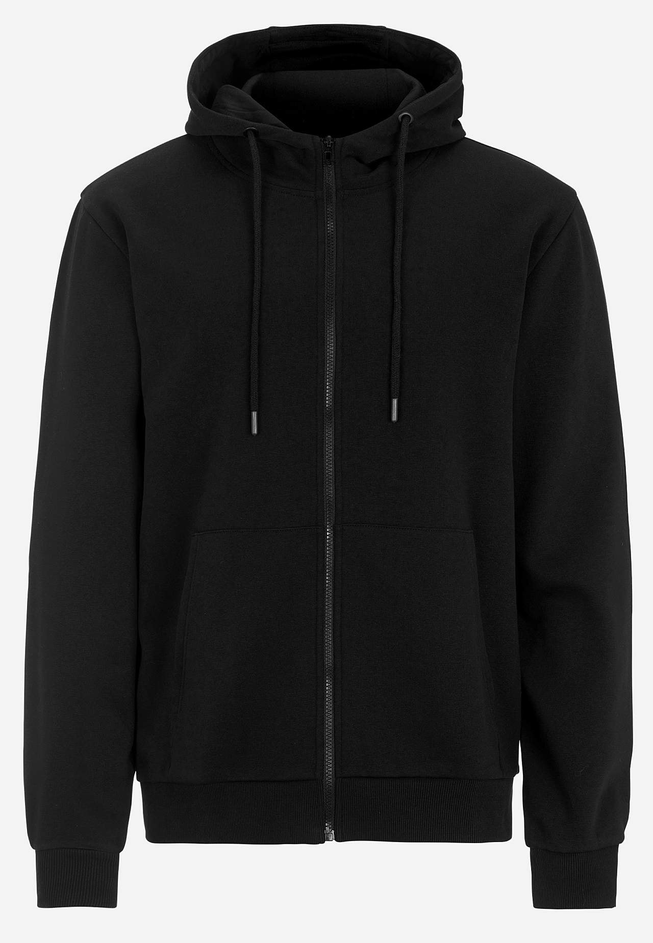 Hooded top with zip
