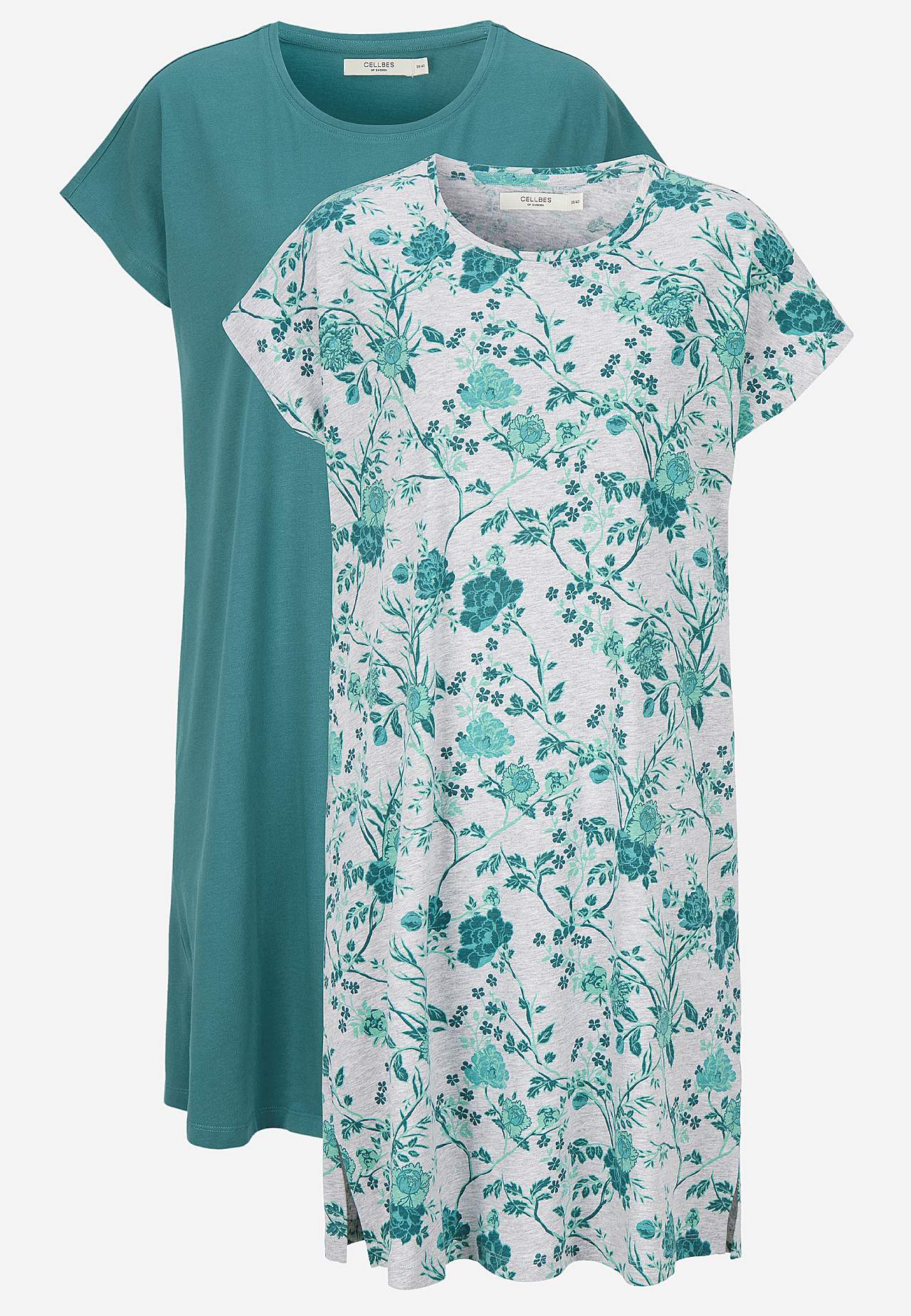 Short-sleeved nightdress with 2-pack 2-pack