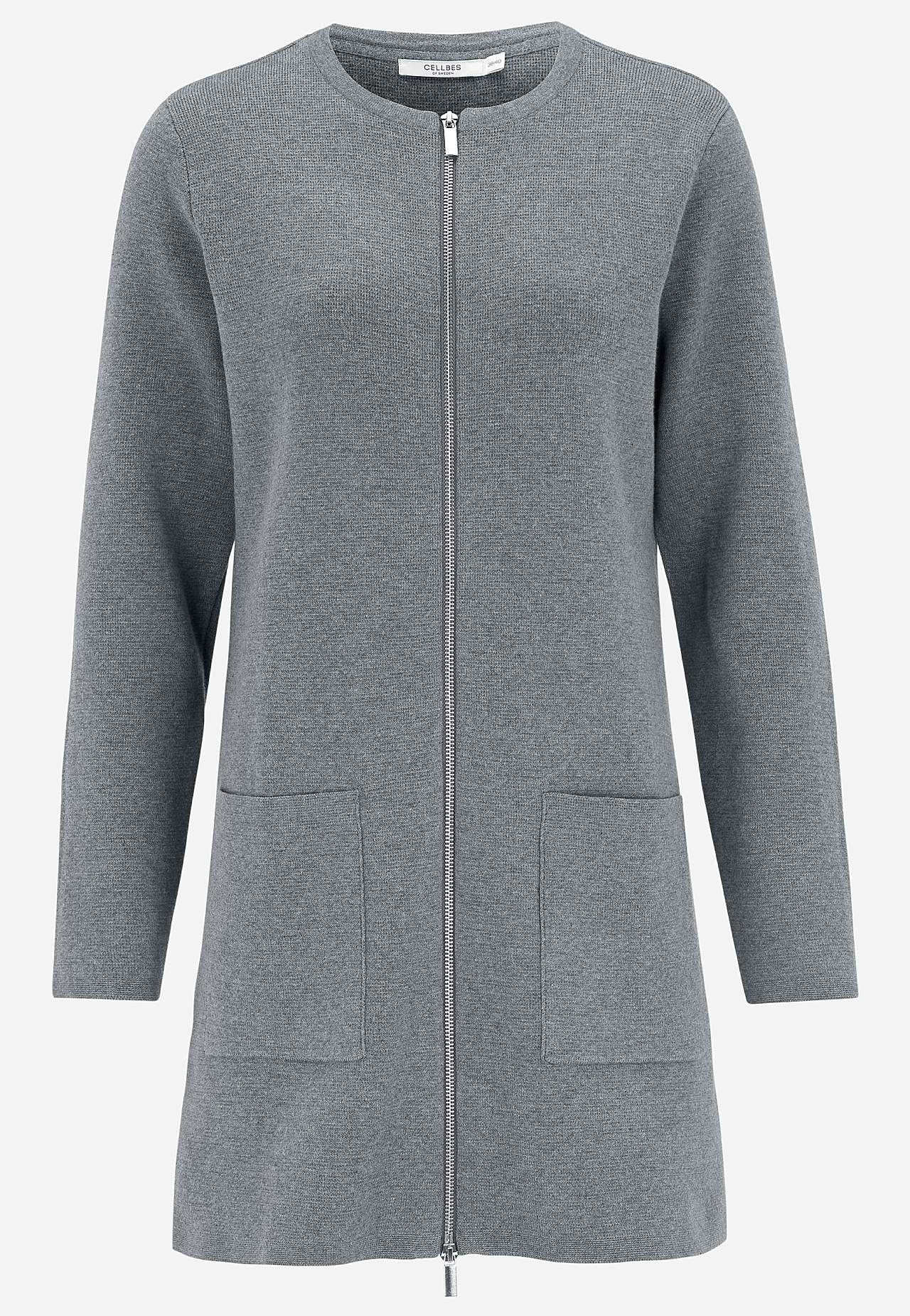 Cardigan with zip