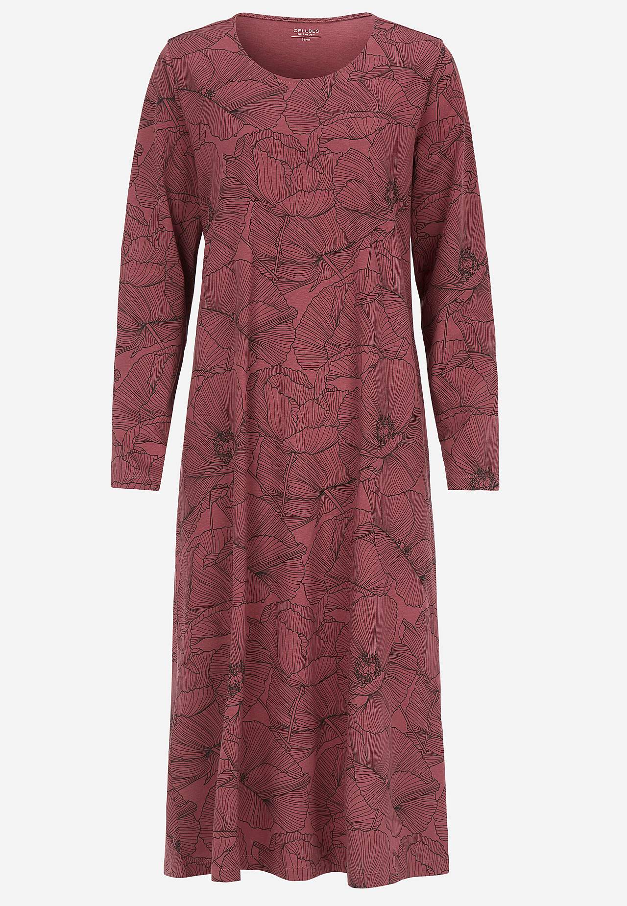 Patterned, long nightgown