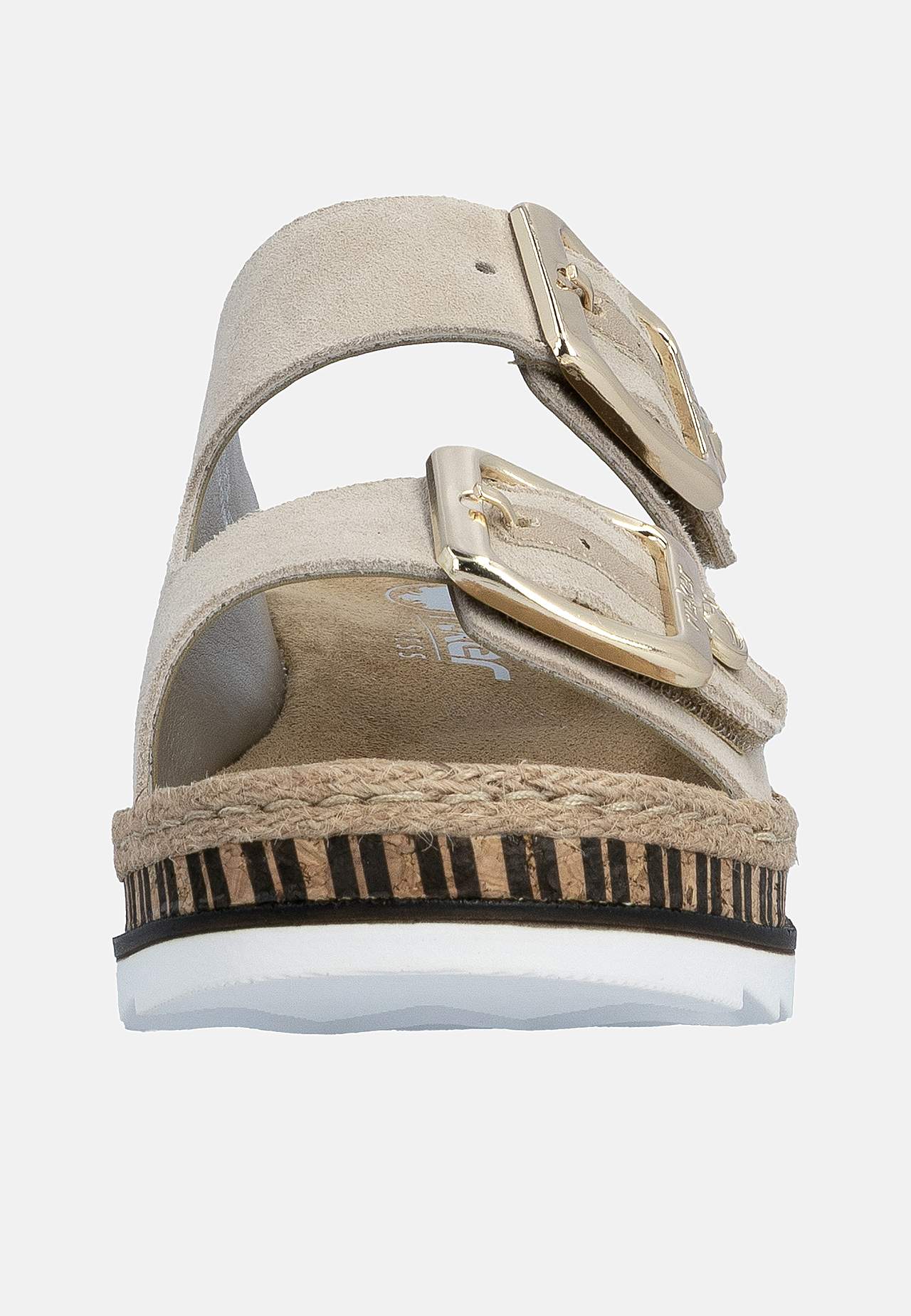Skinnsandal med justerbara remmar
