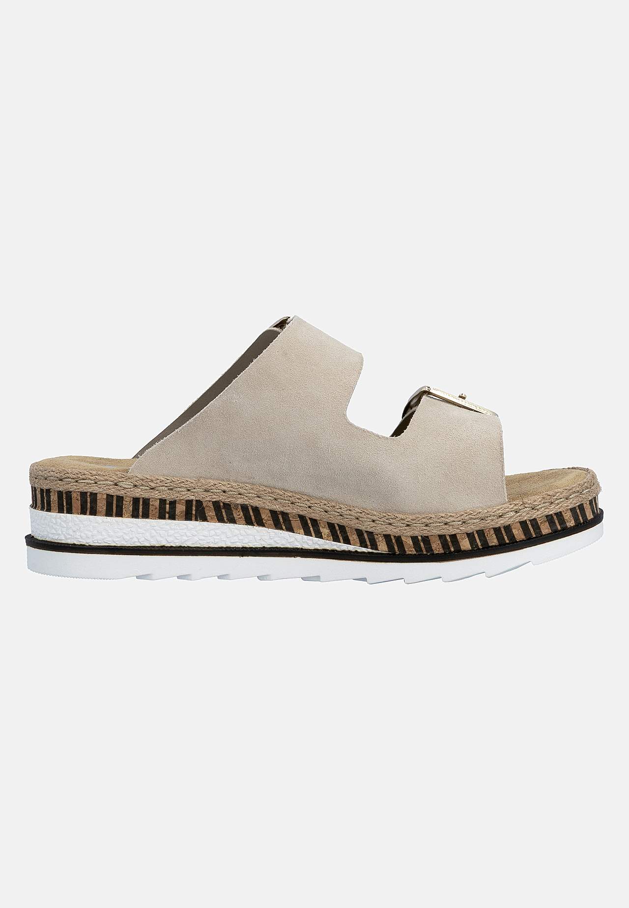 Skinnsandal med justerbara remmar