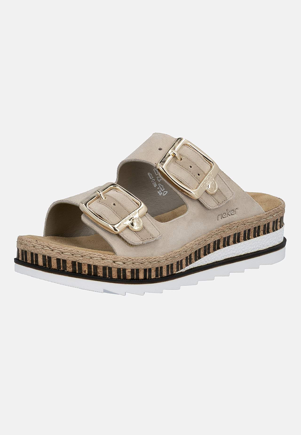 Skinnsandal med justerbara remmar