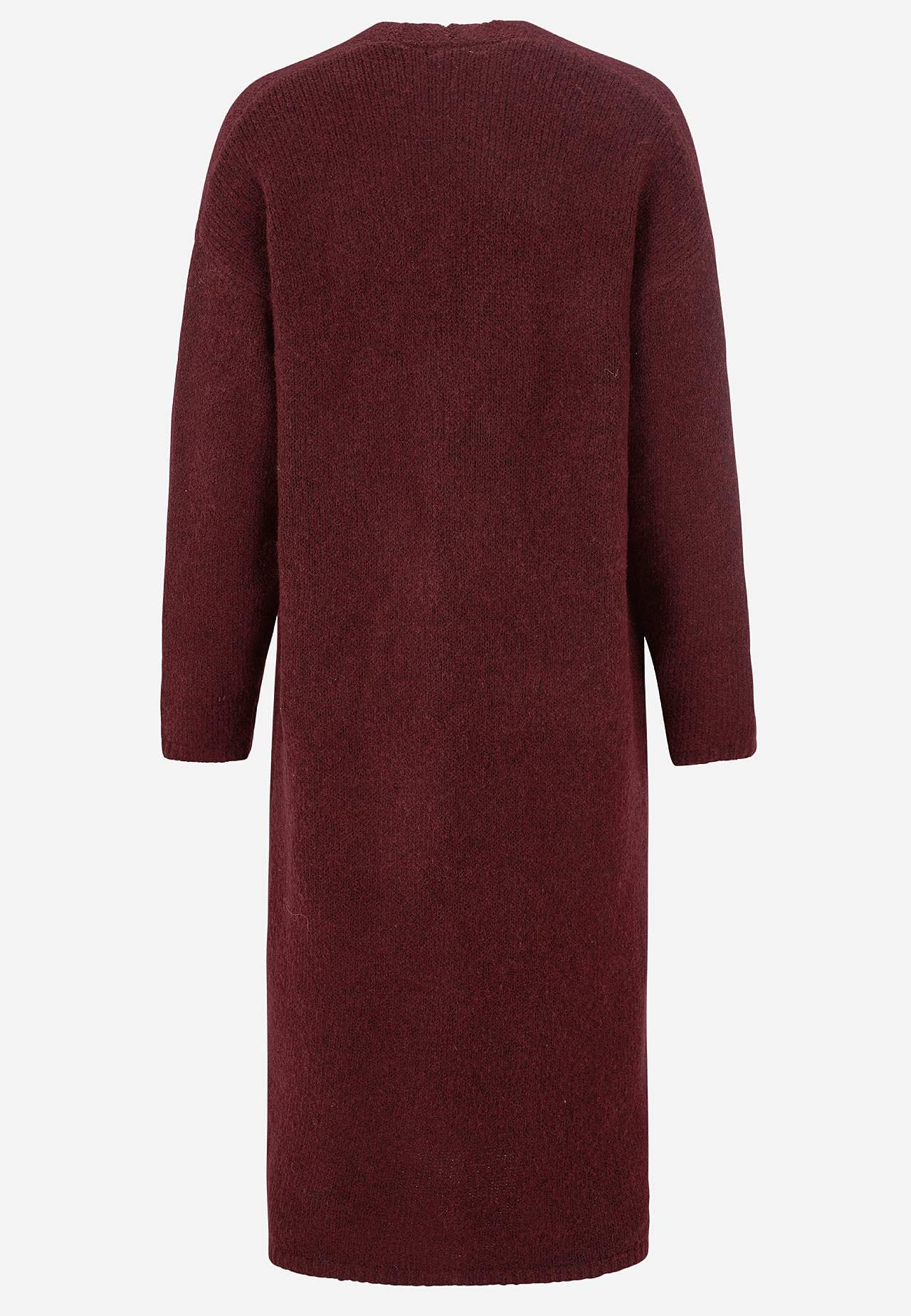 Knitted, long cardigan