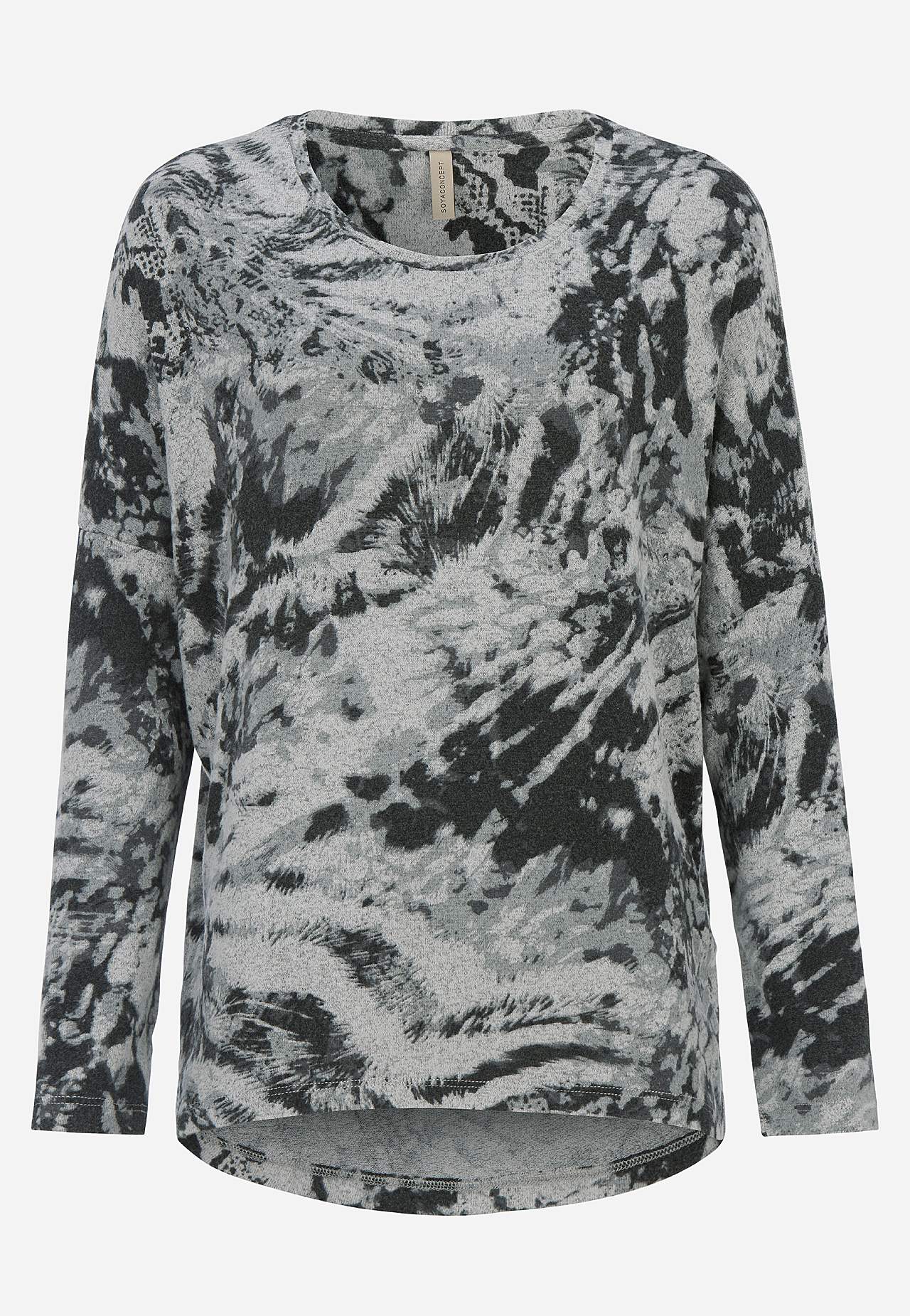 Superblød, mønstret jerseytop
