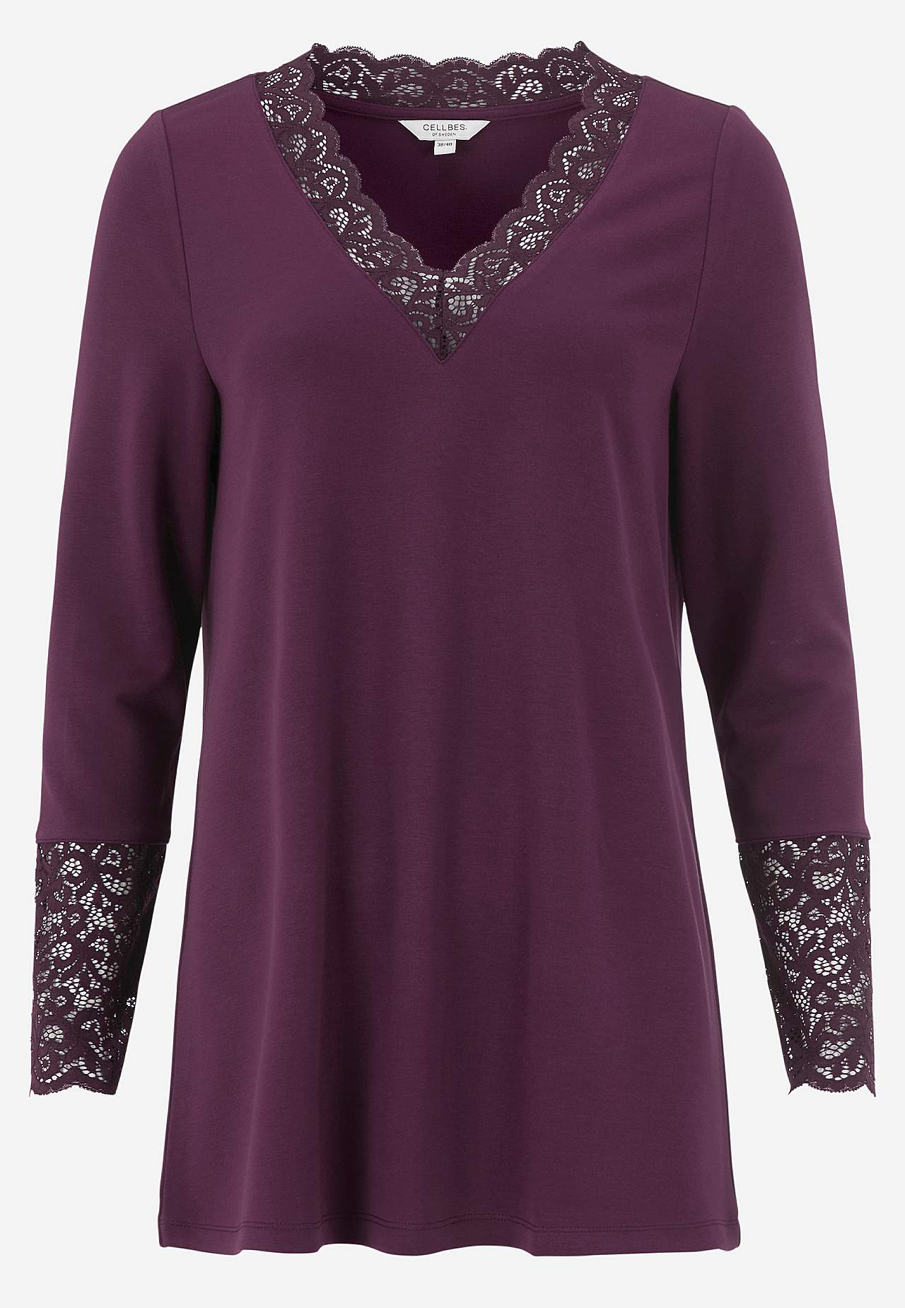 Jersey tuniq with lace details