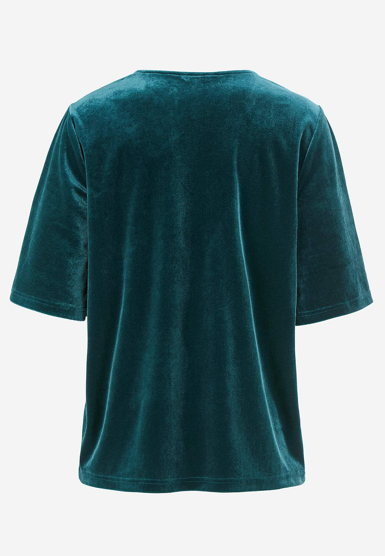 V-neck velvet top