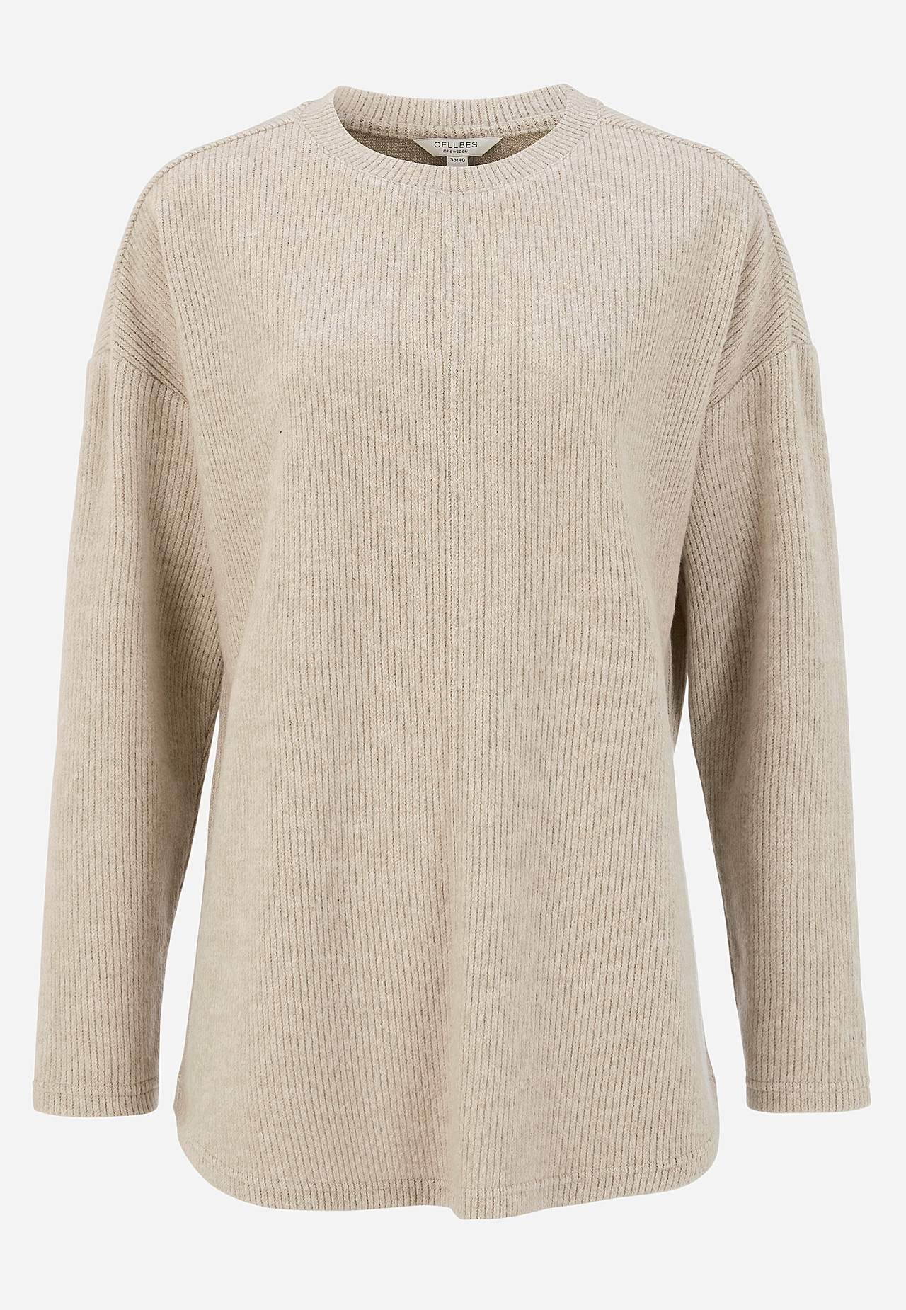 Super soft sweater with decorative center seam Beata
