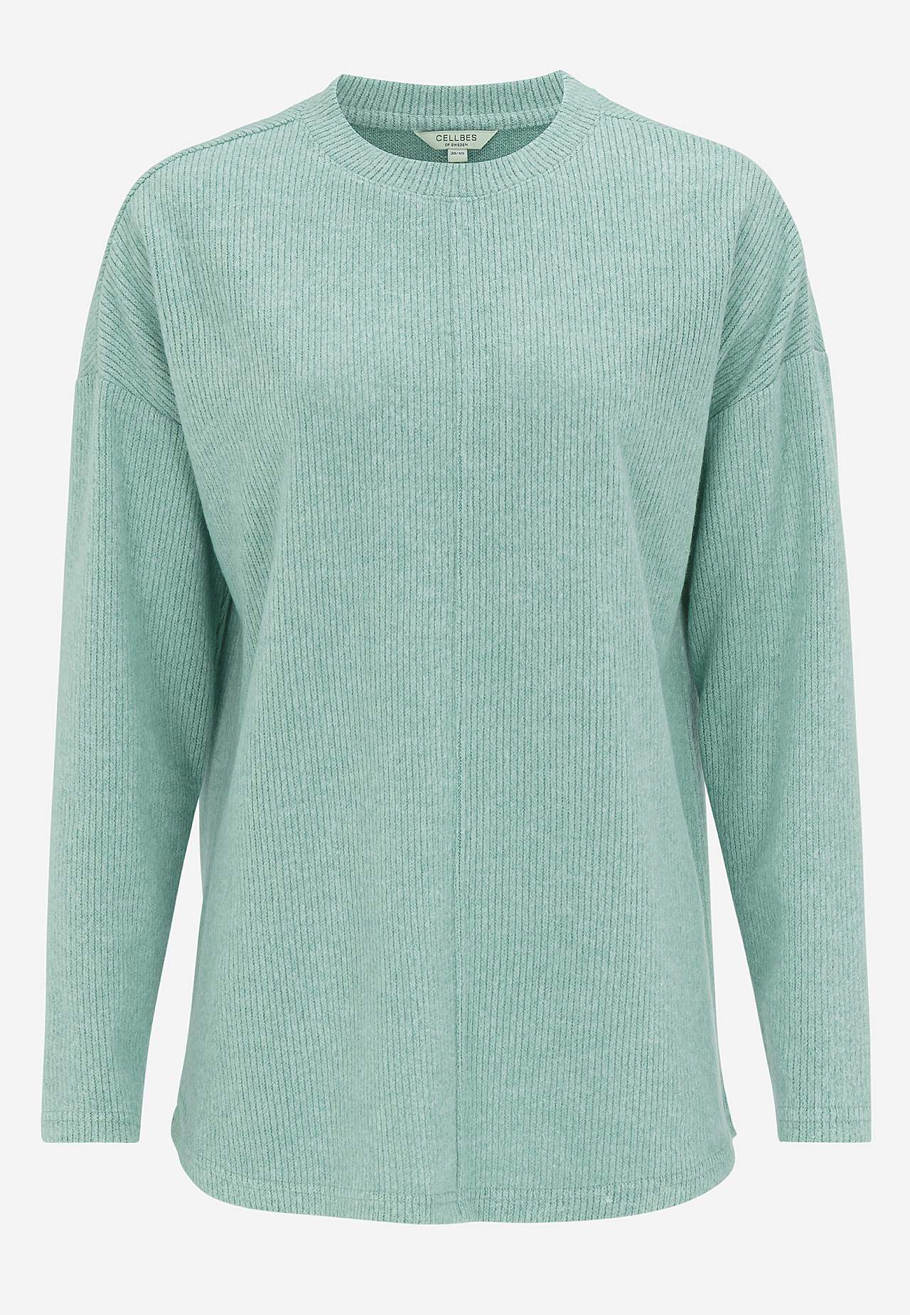 Super soft sweater with decorative center seam Beata