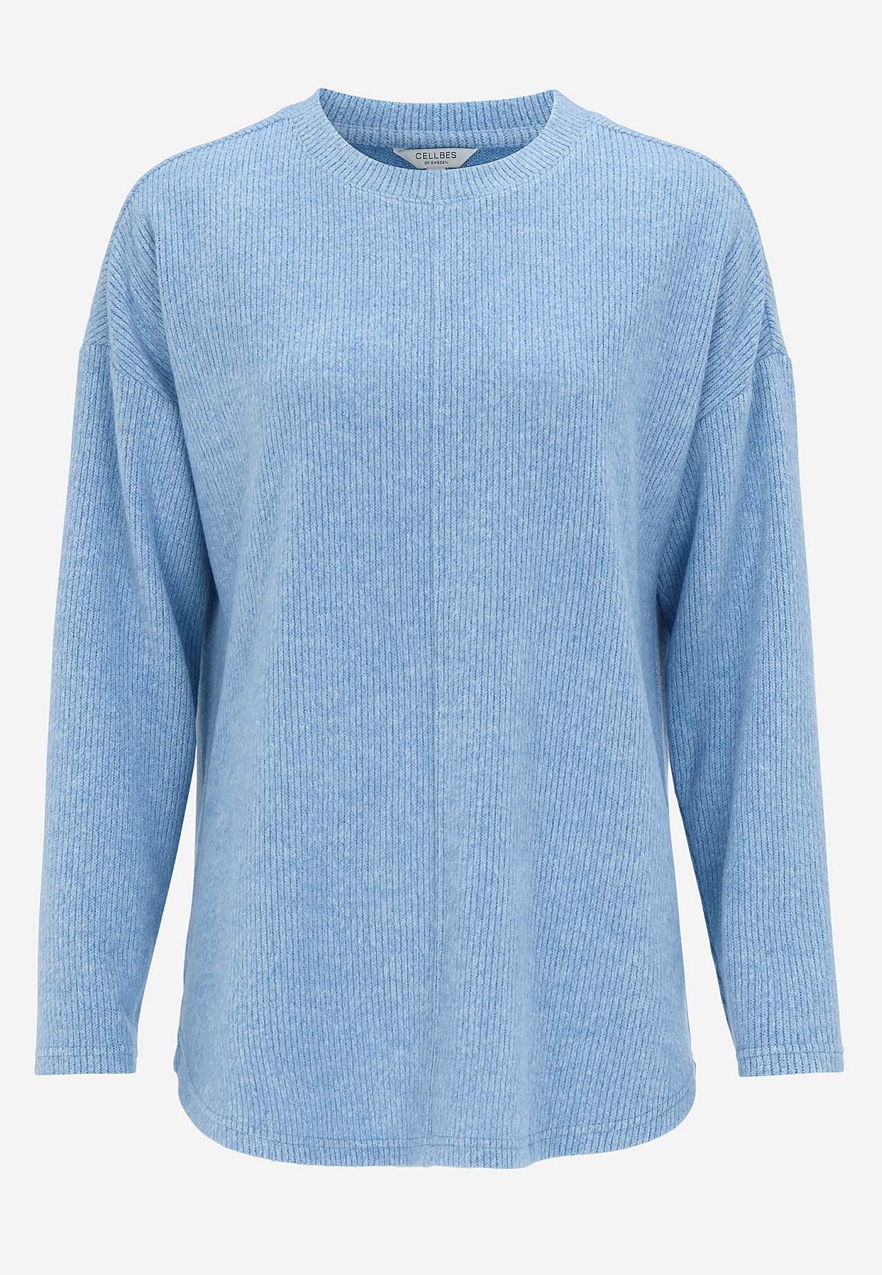 Super soft sweater with decorative center seam Beata