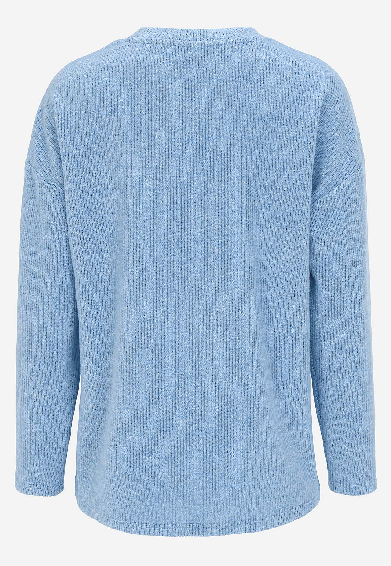 Super soft sweater with decorative center seam Beata