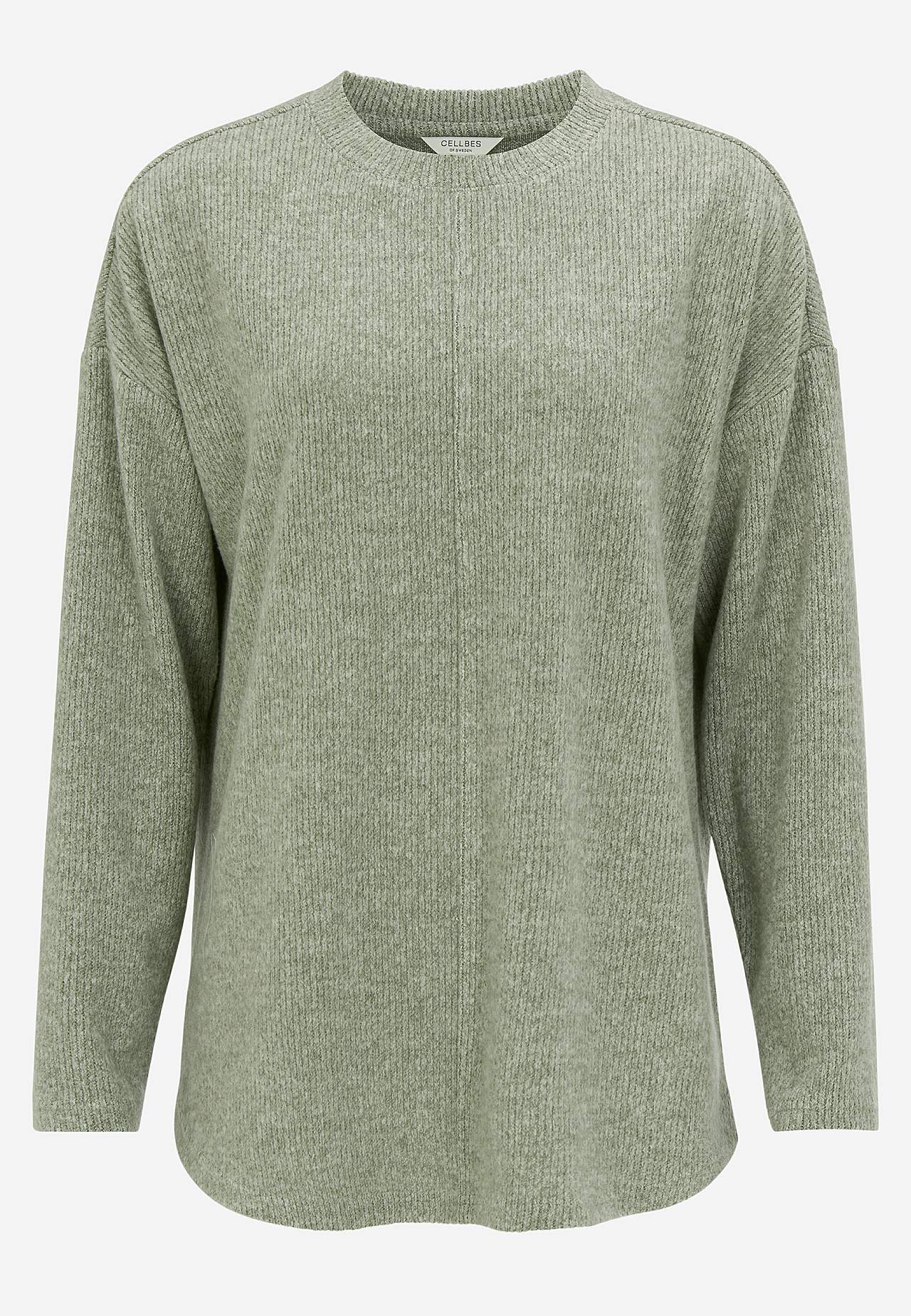 Super soft sweater with decorative center seam Beata