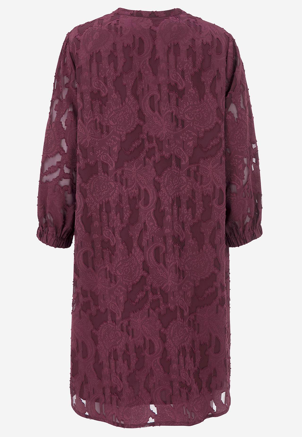 Jacquard-weave, sheer dress