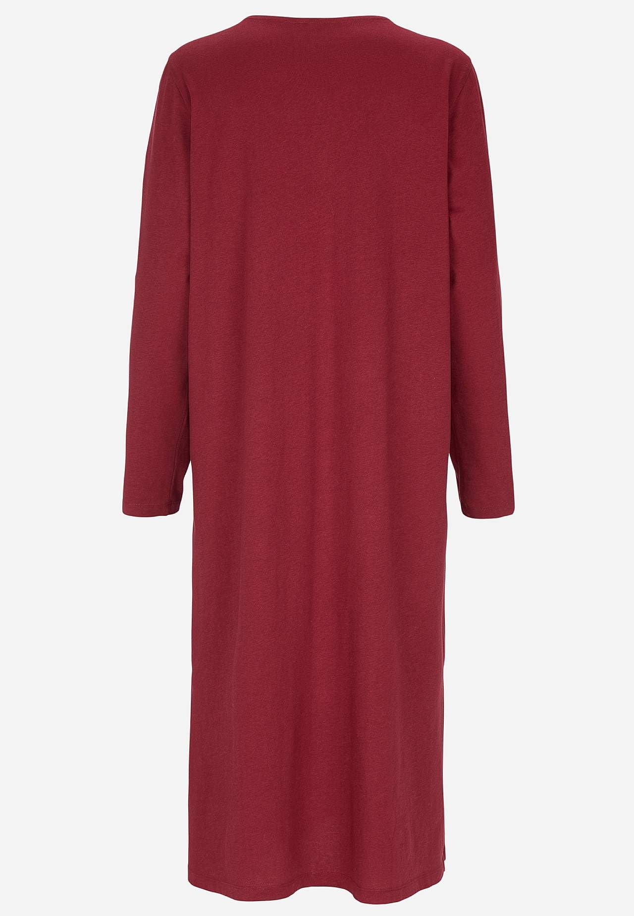 Long nightdress with lace edge