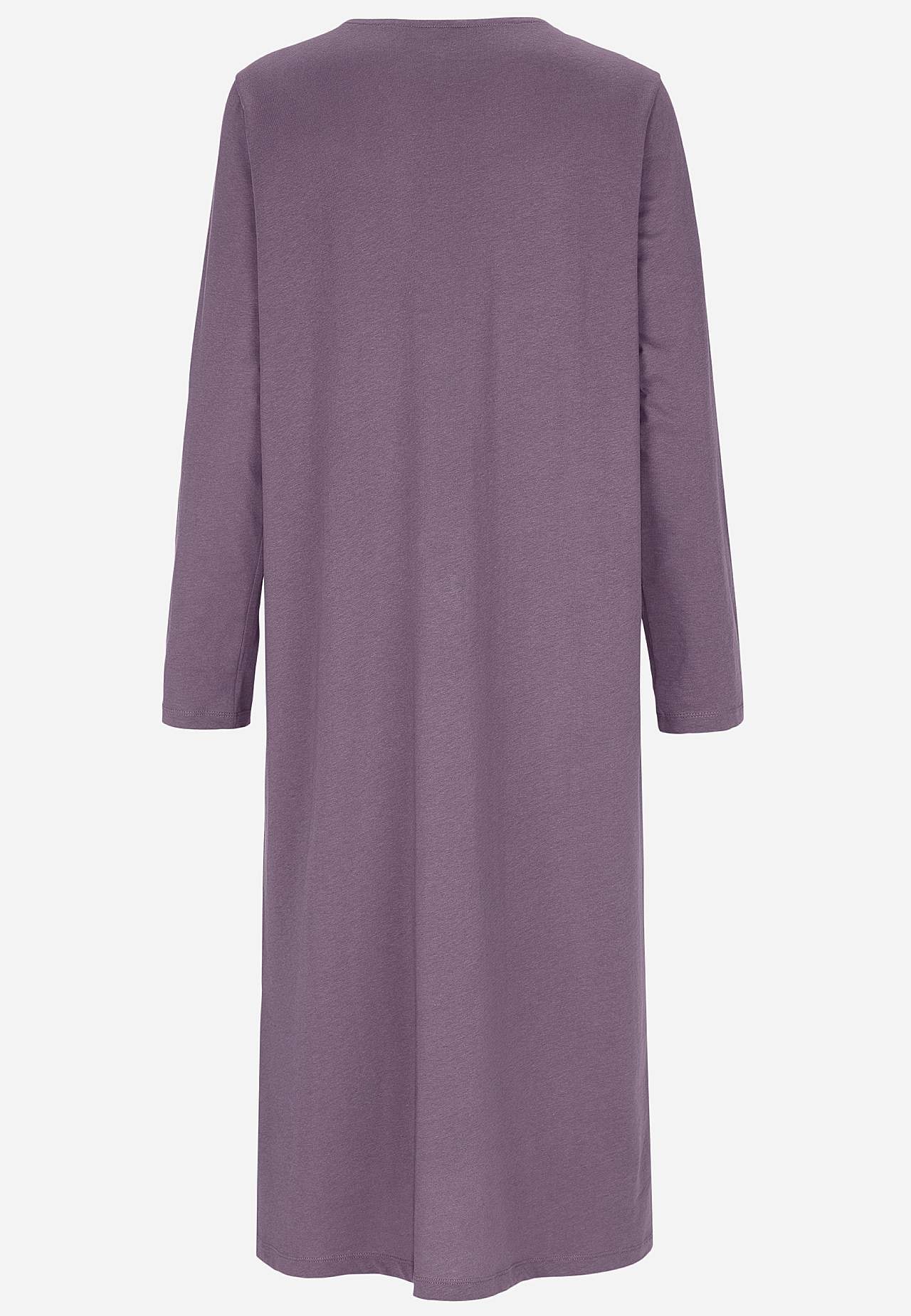 Long nightdress with lace edge