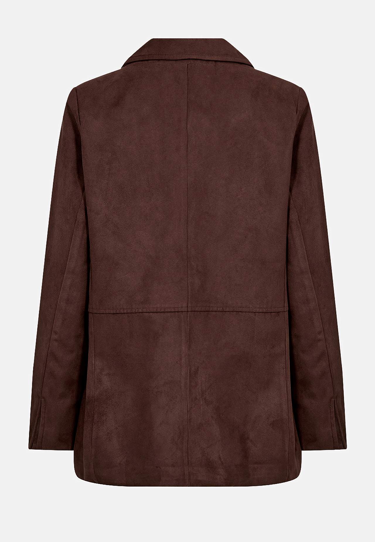 Blazer i ruskindsimitation