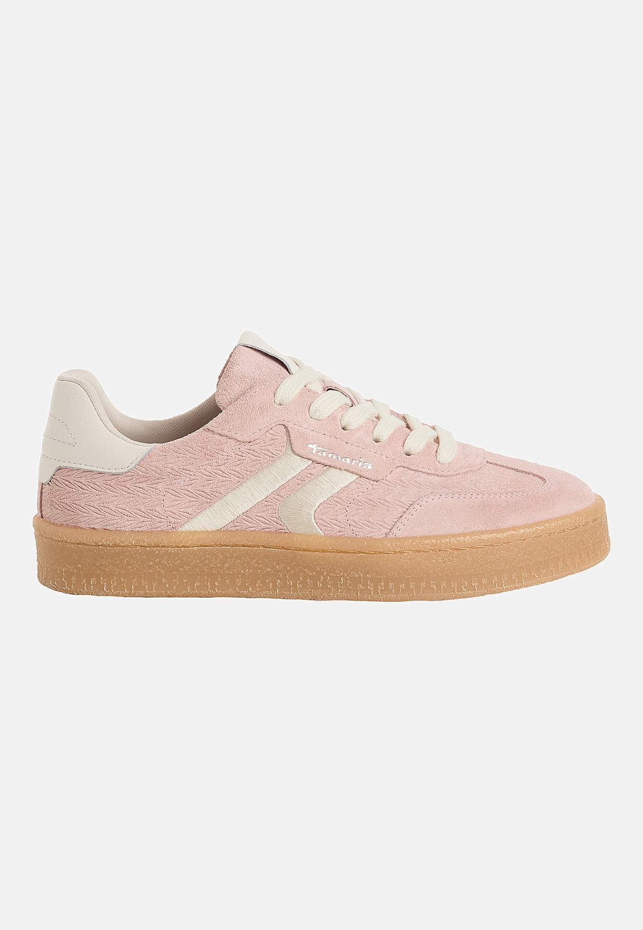 Ruskindssneakers med snøring