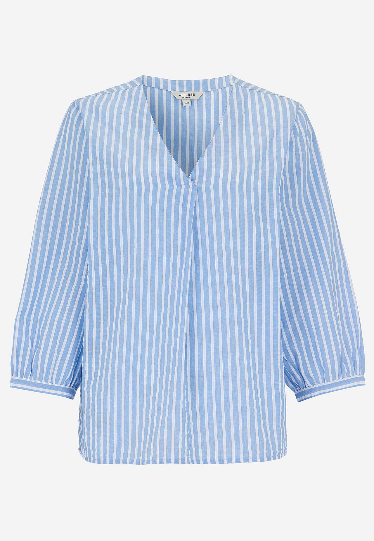 Bluse i seersucker