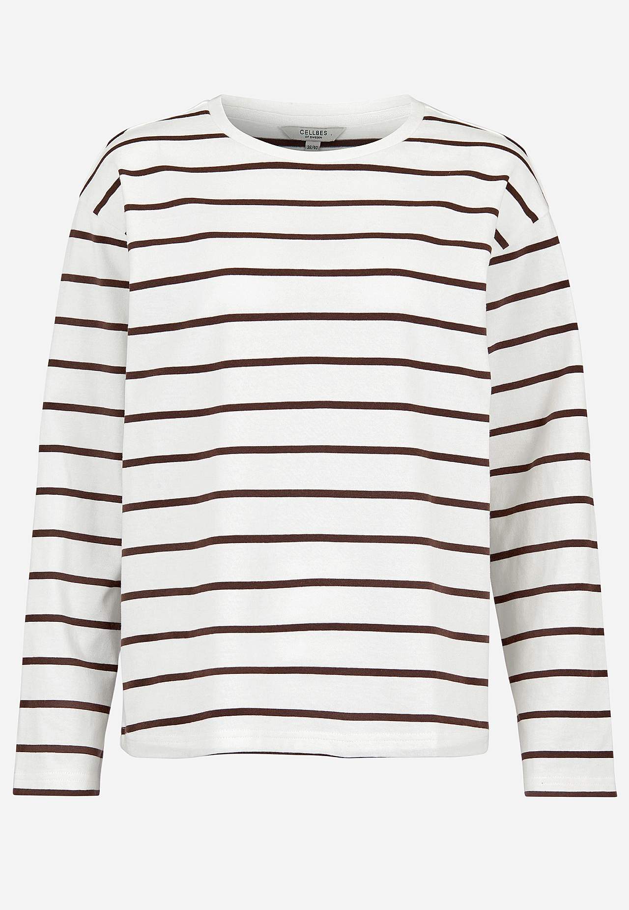 Striped jersey top in organic cotton