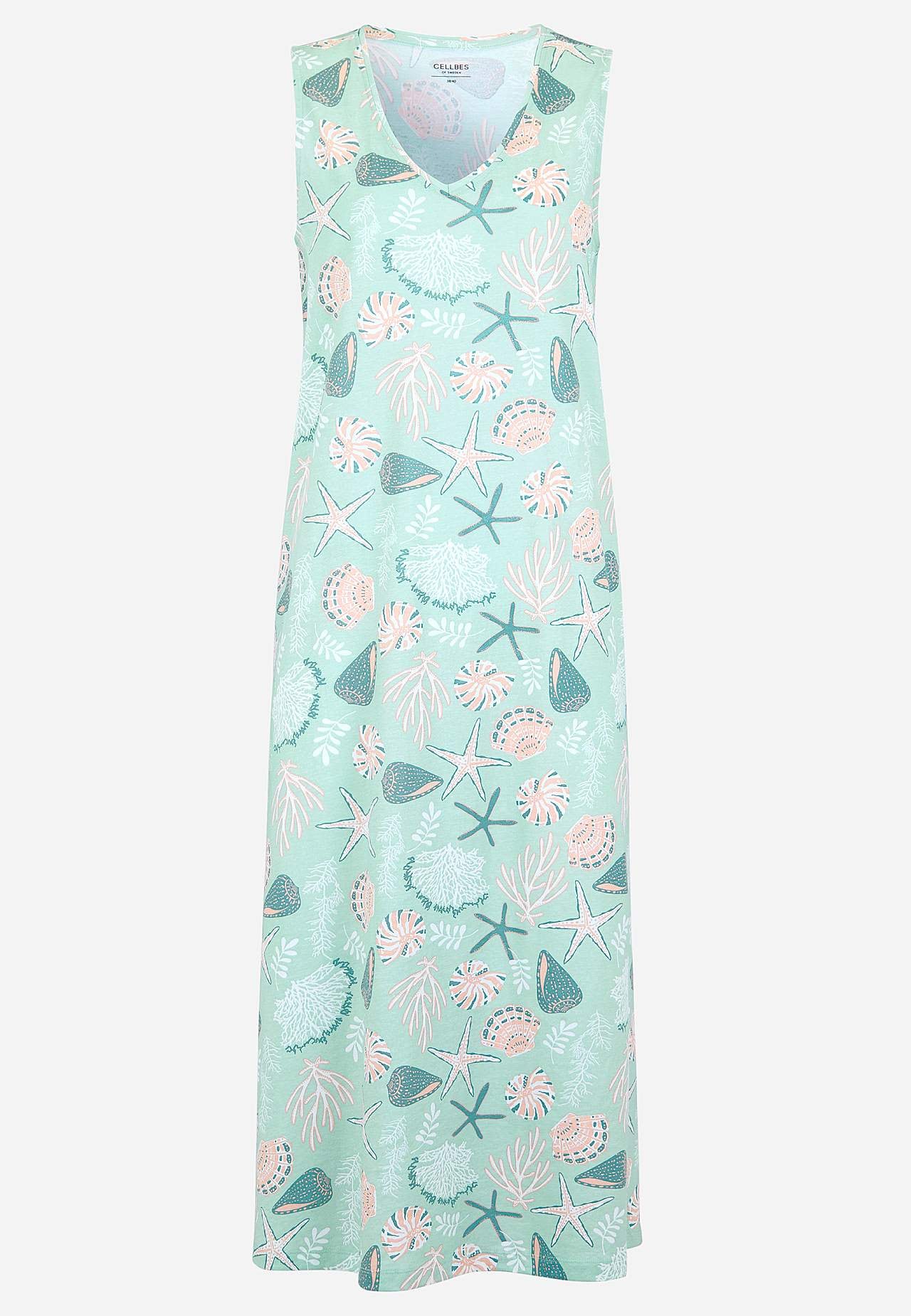 Patterned, sleeveless nightdress