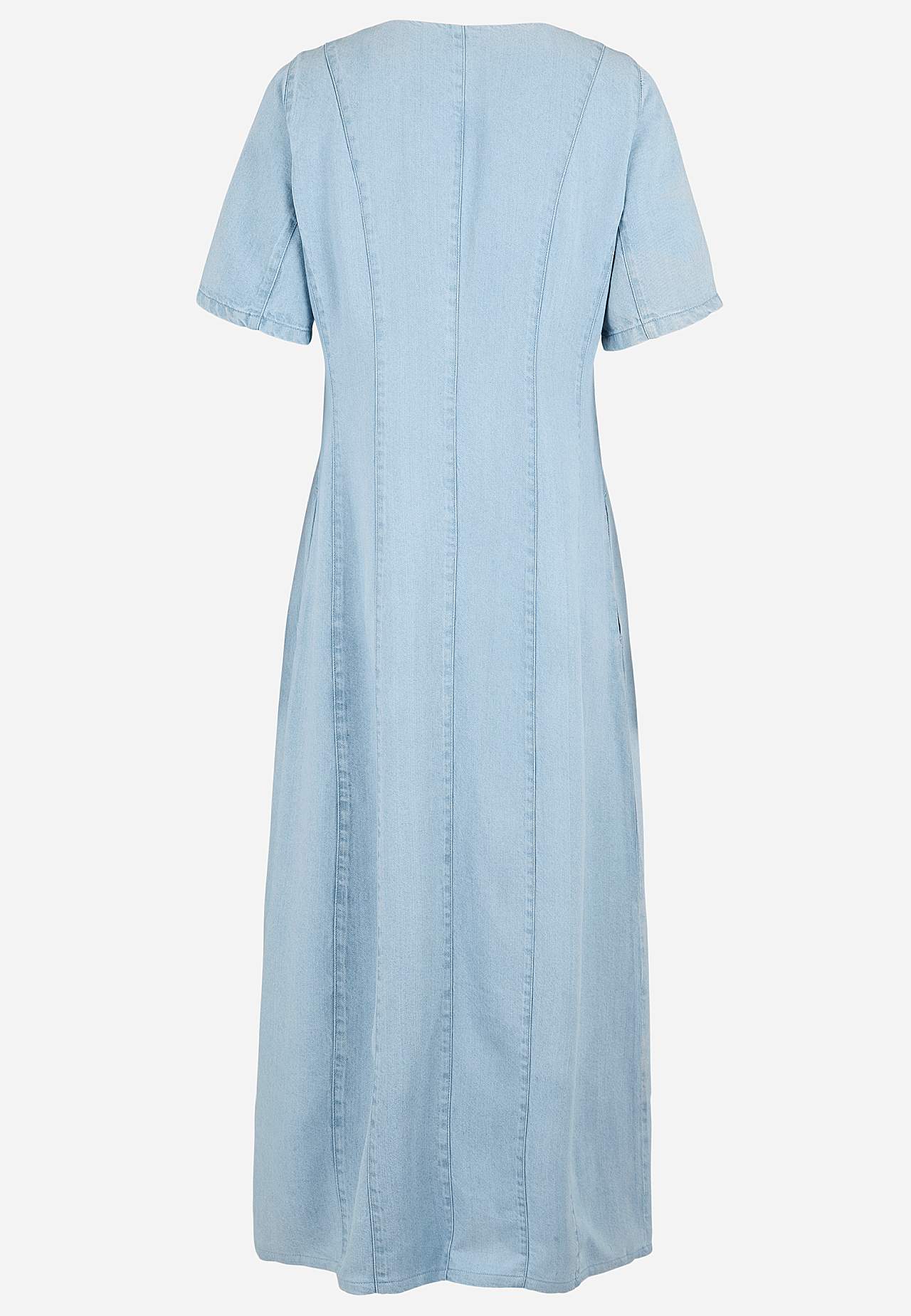 Ultra-soft Premium denim dress with buttons