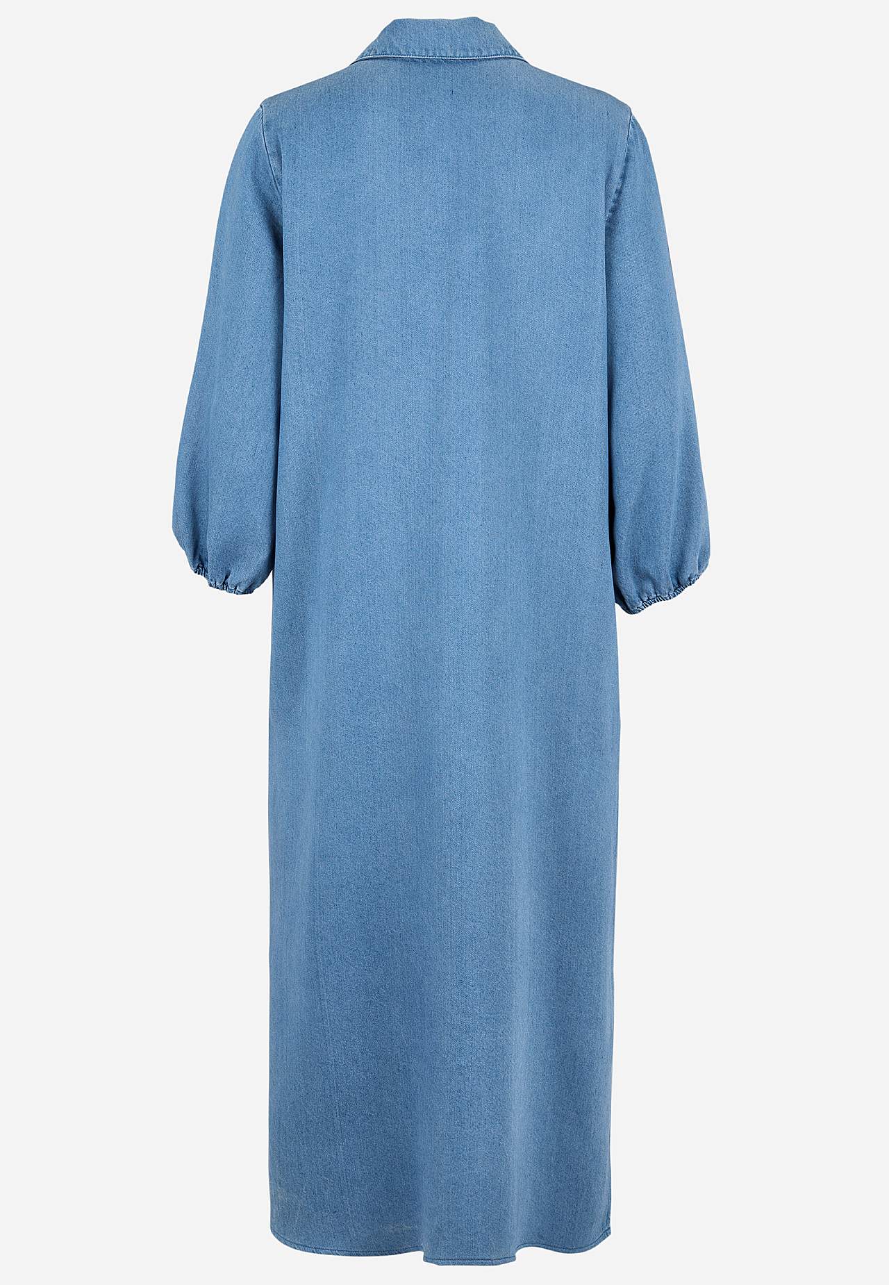 Ultra-soft Premium denim dress with collar