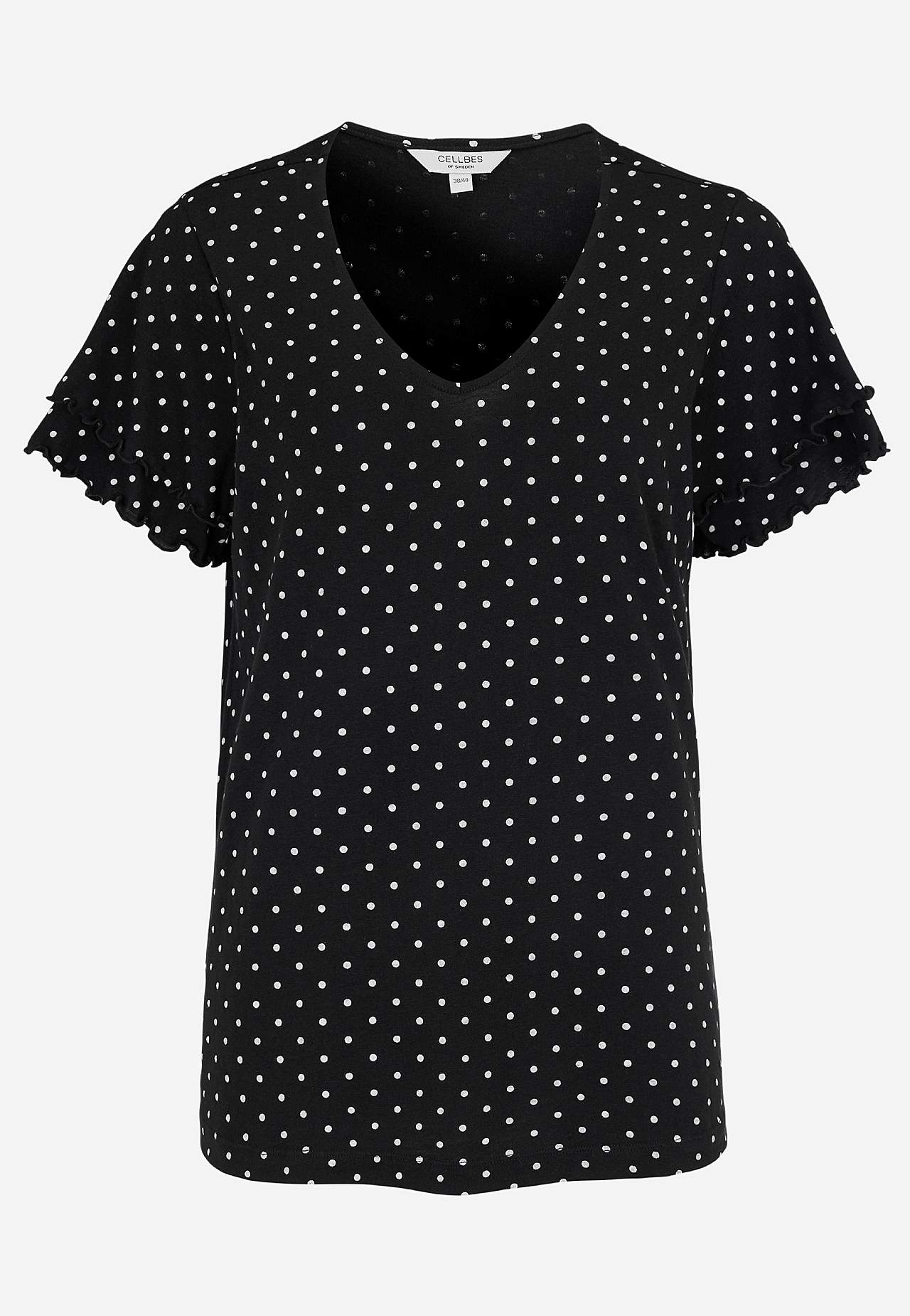 Mønstret jerseytop