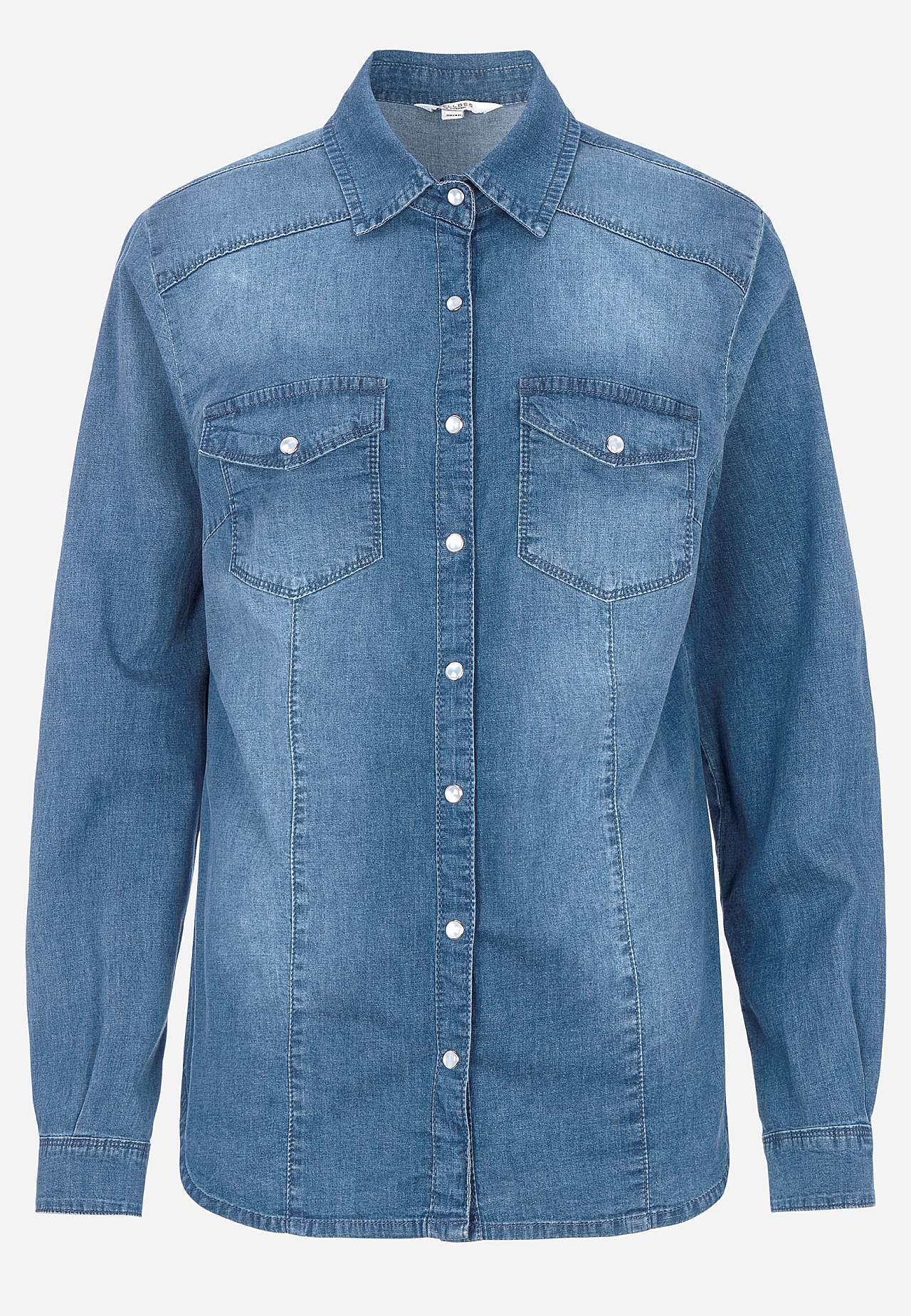 Denim shirt in slightly lighter denim