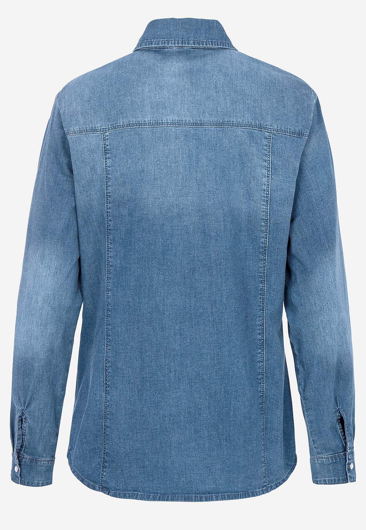 Denim shirt in slightly lighter denim