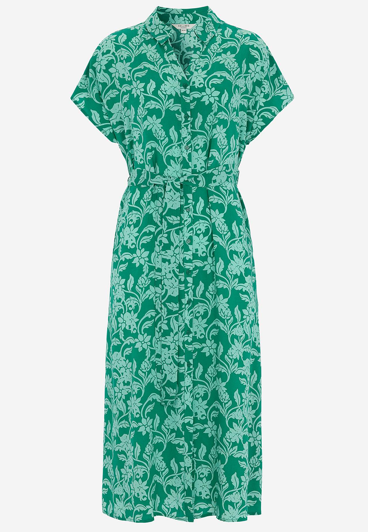 Shirt dress with pockets