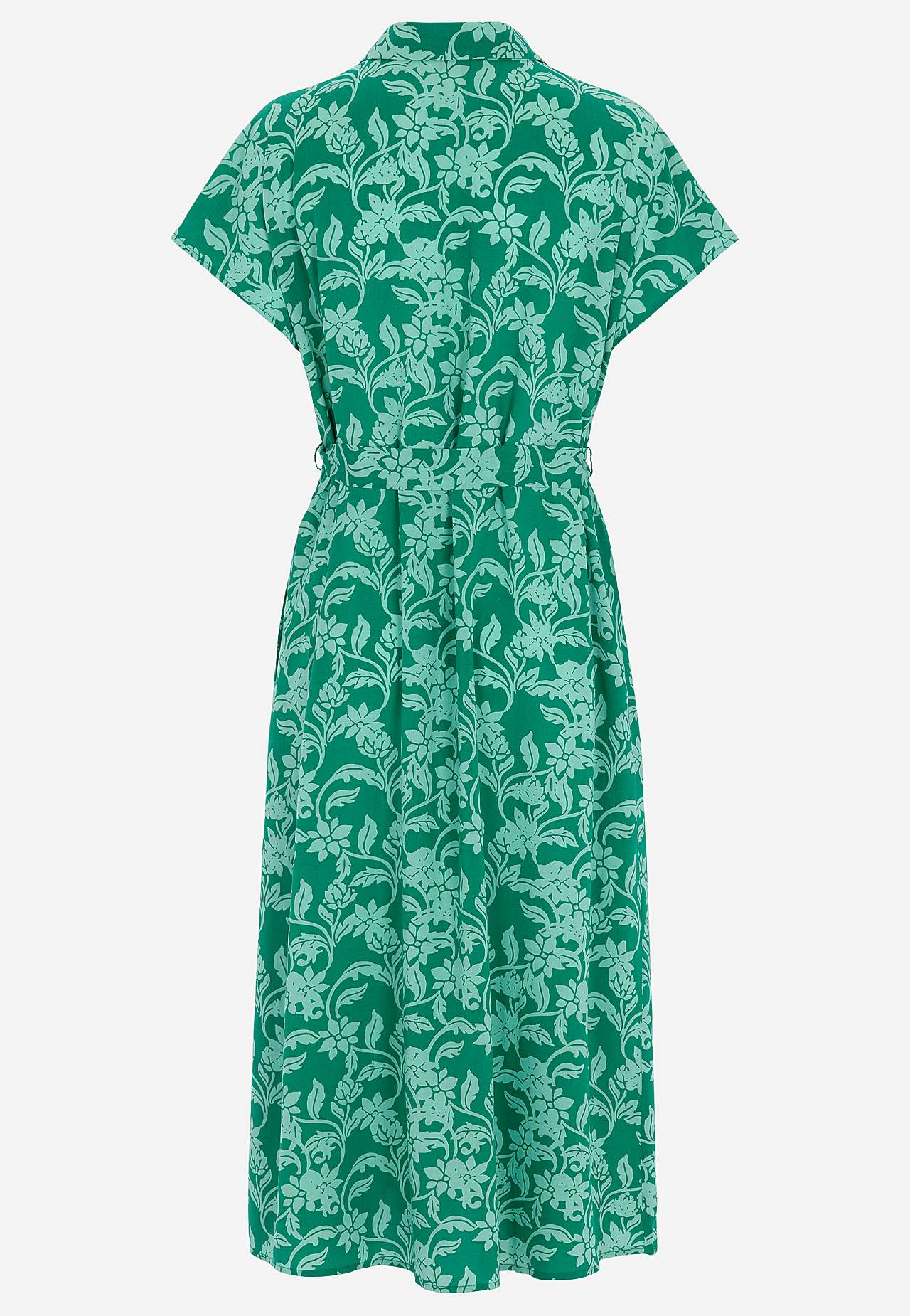 Shirt dress with pockets