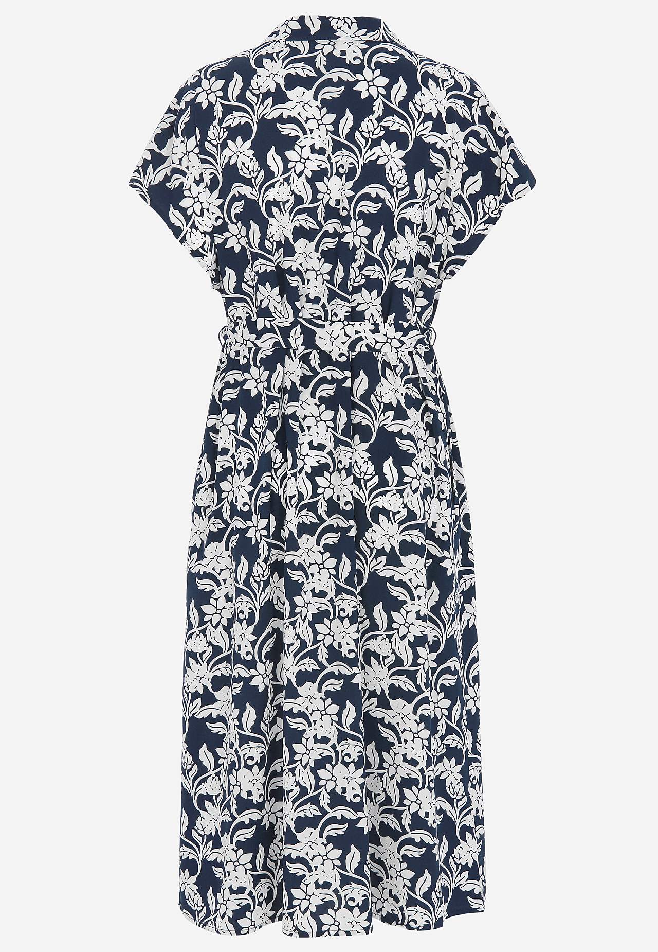 Shirt dress with pockets