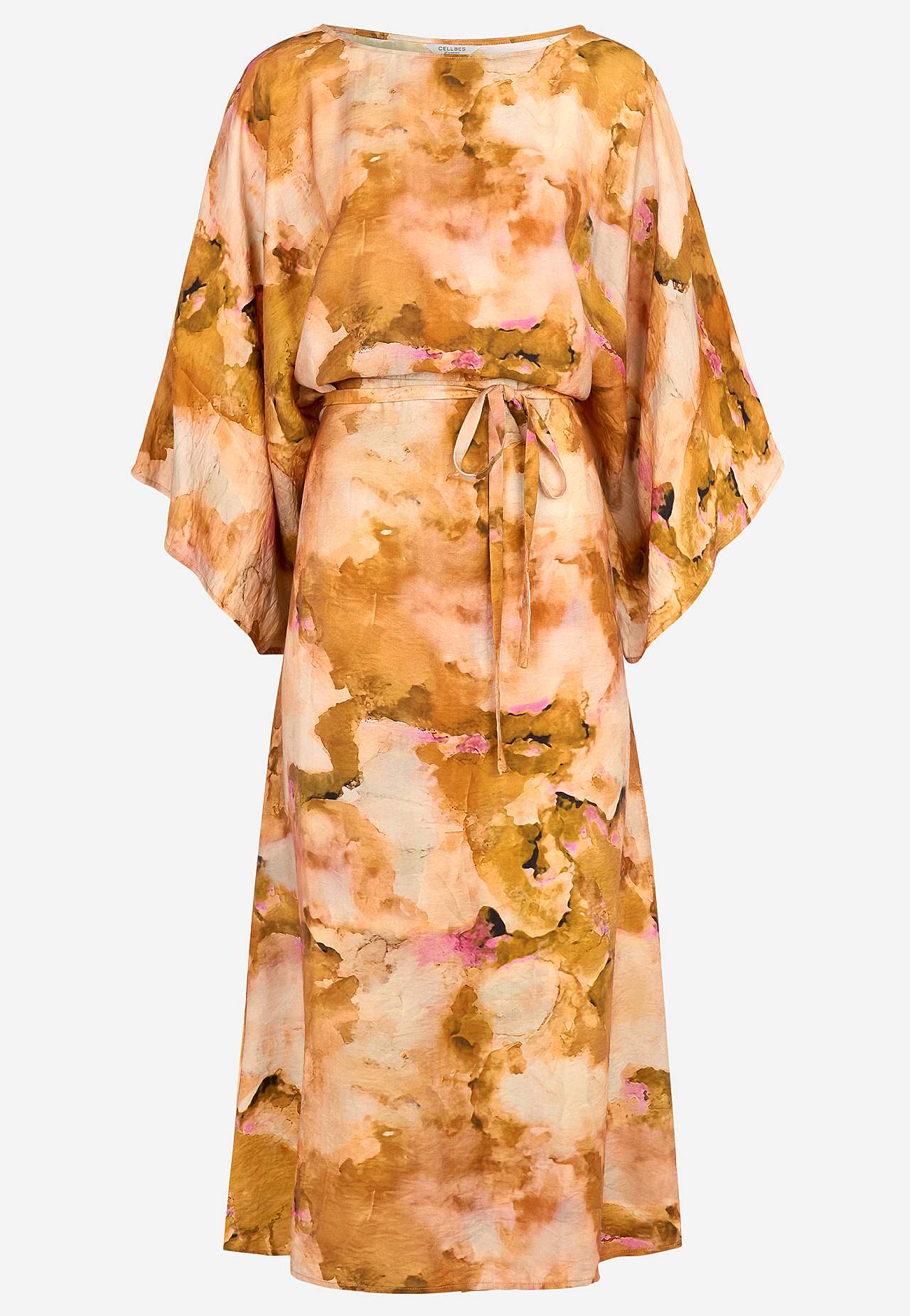 Patterned kaftan dress