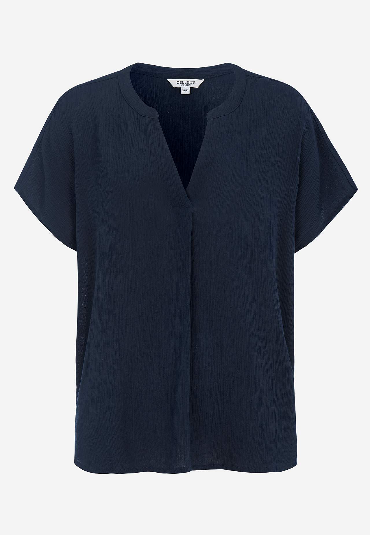 Kreppet bluse billede