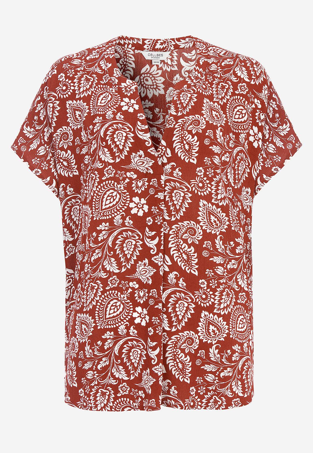 Kreppet bluse billede