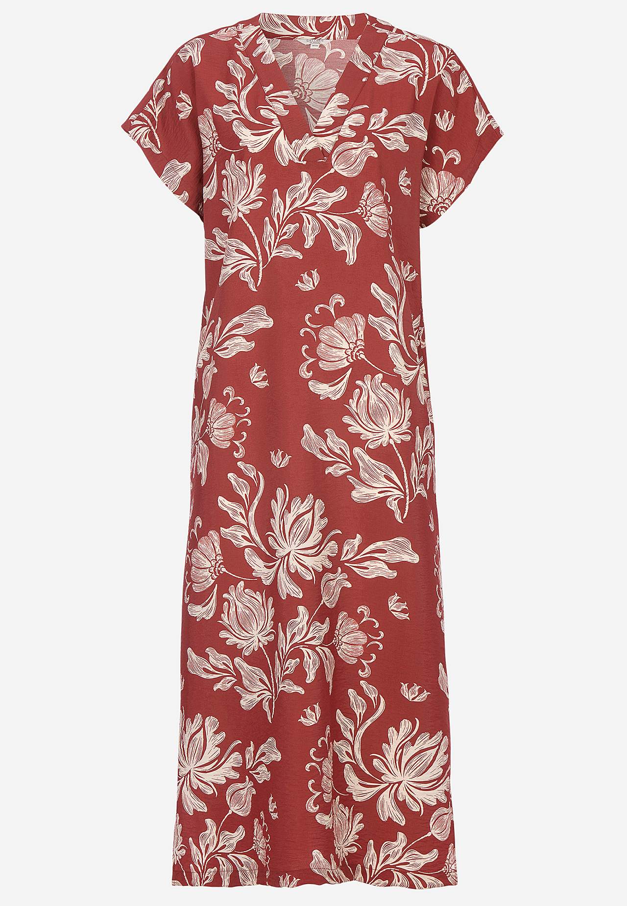 Patterned dress with pockets