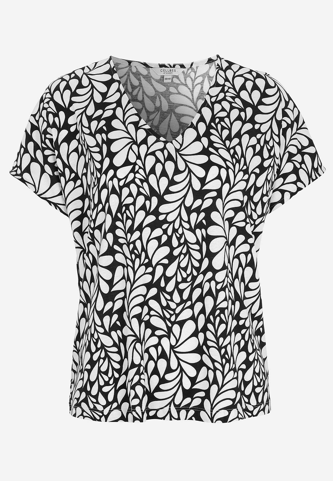 Jersey top with short sleeves