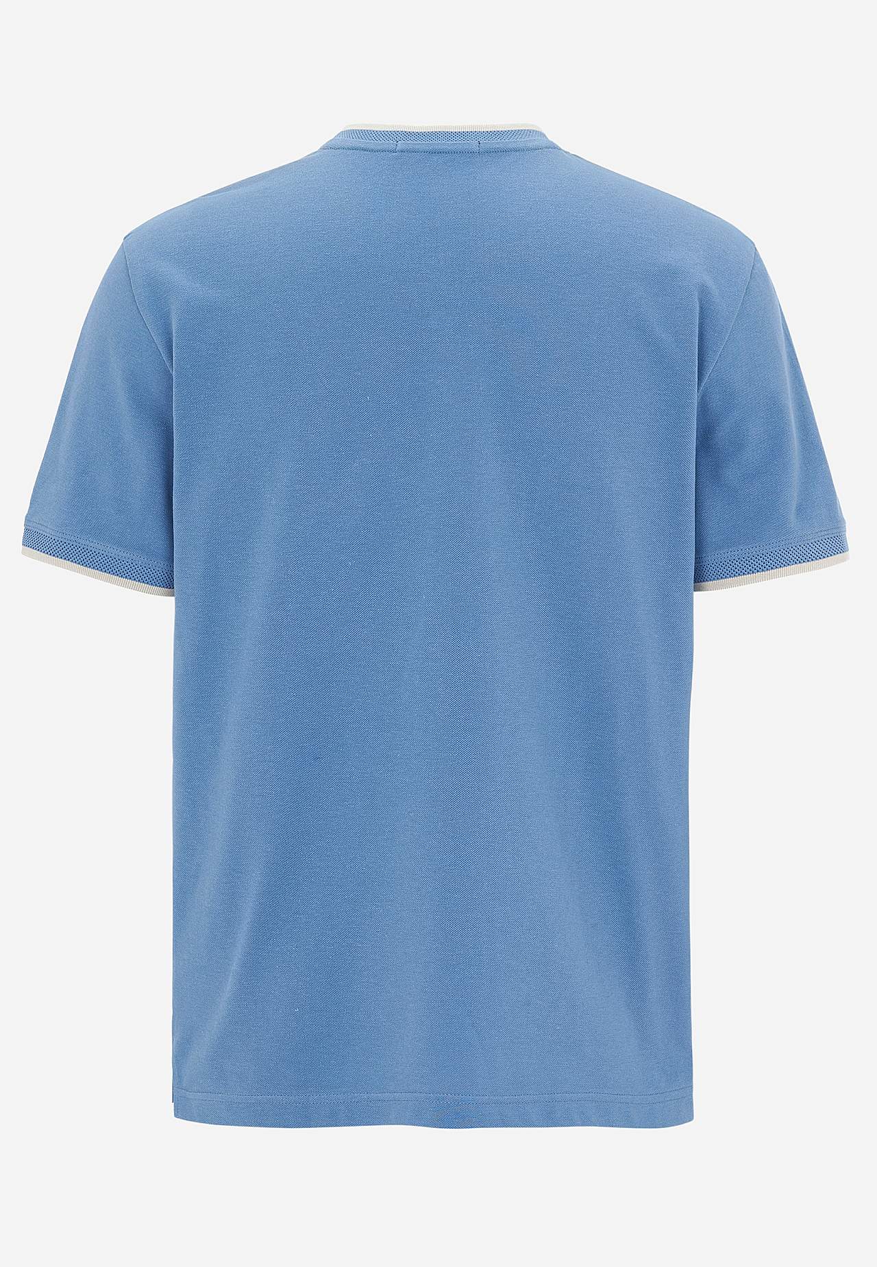 T-shirt with button placket