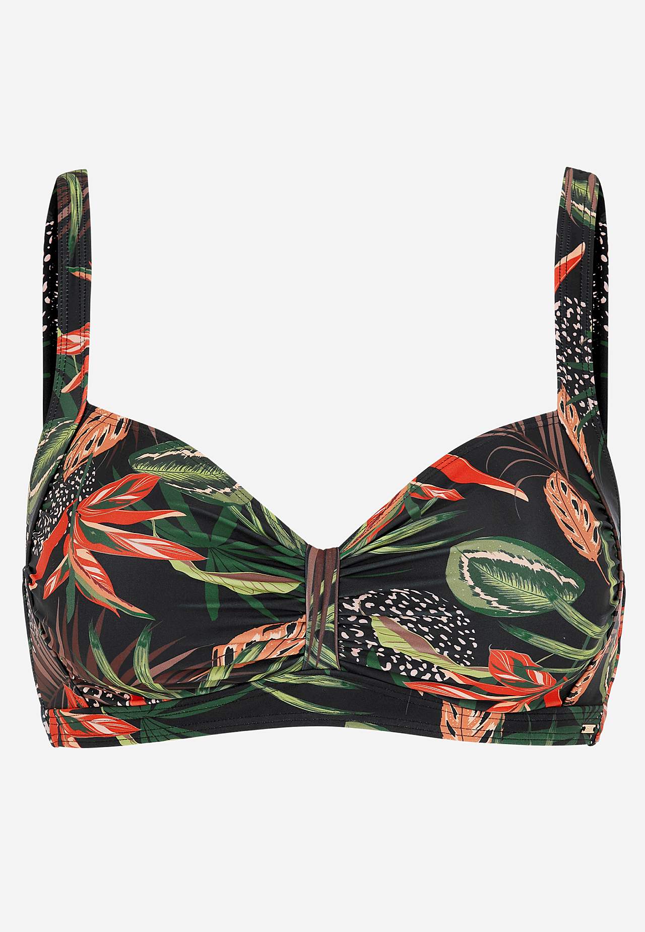 Patterned bikini bra