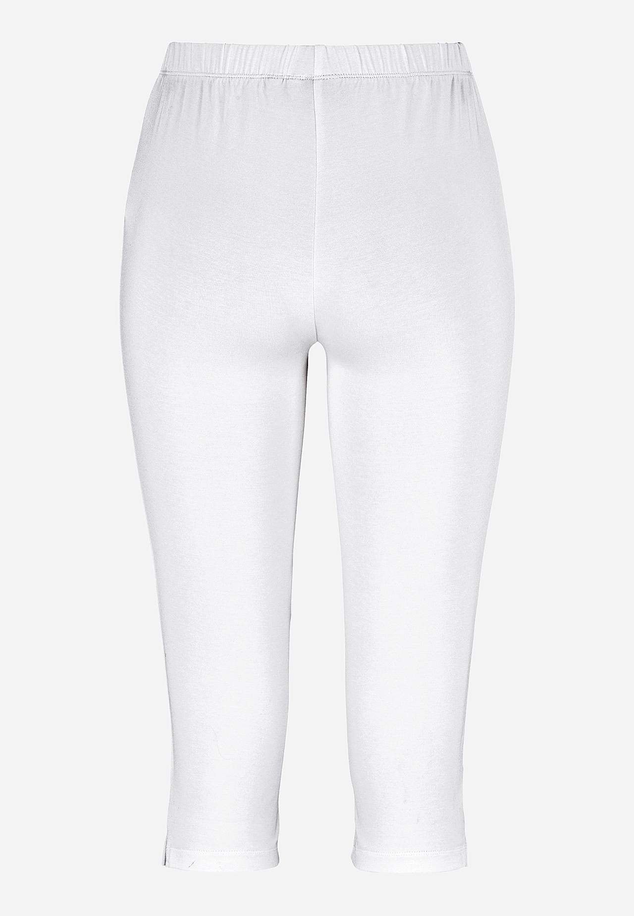Capri leggings with side slits