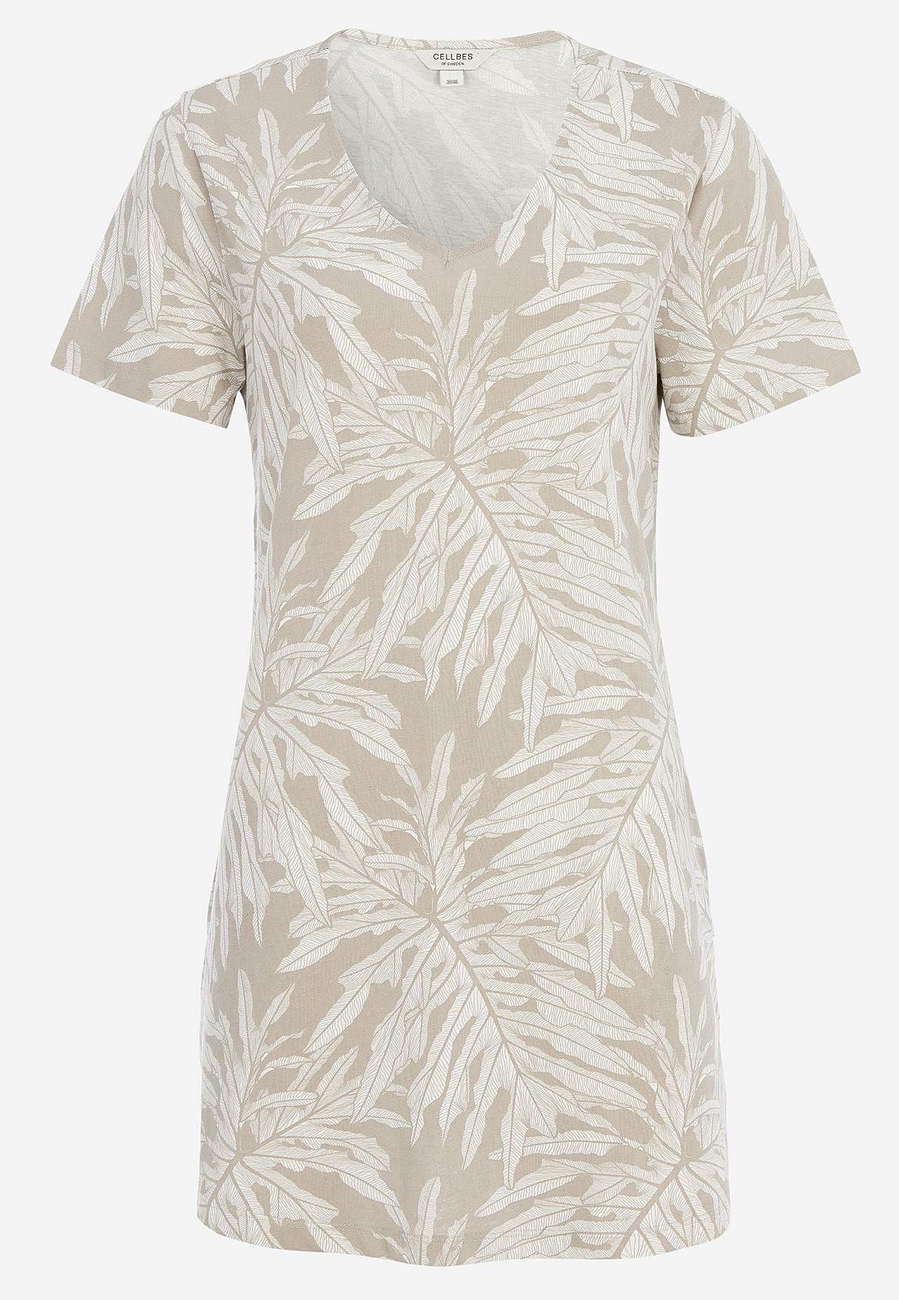 Tunic top in organic cotton with pockets